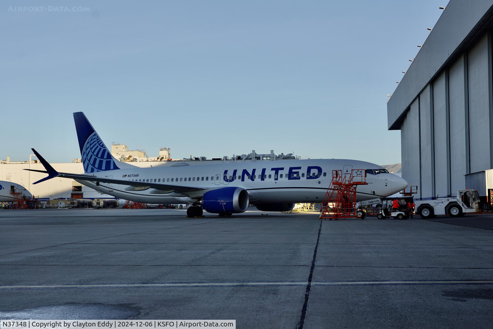 N37348, 2024 United Airlines Boeing C/N 67621, SFO 2024.