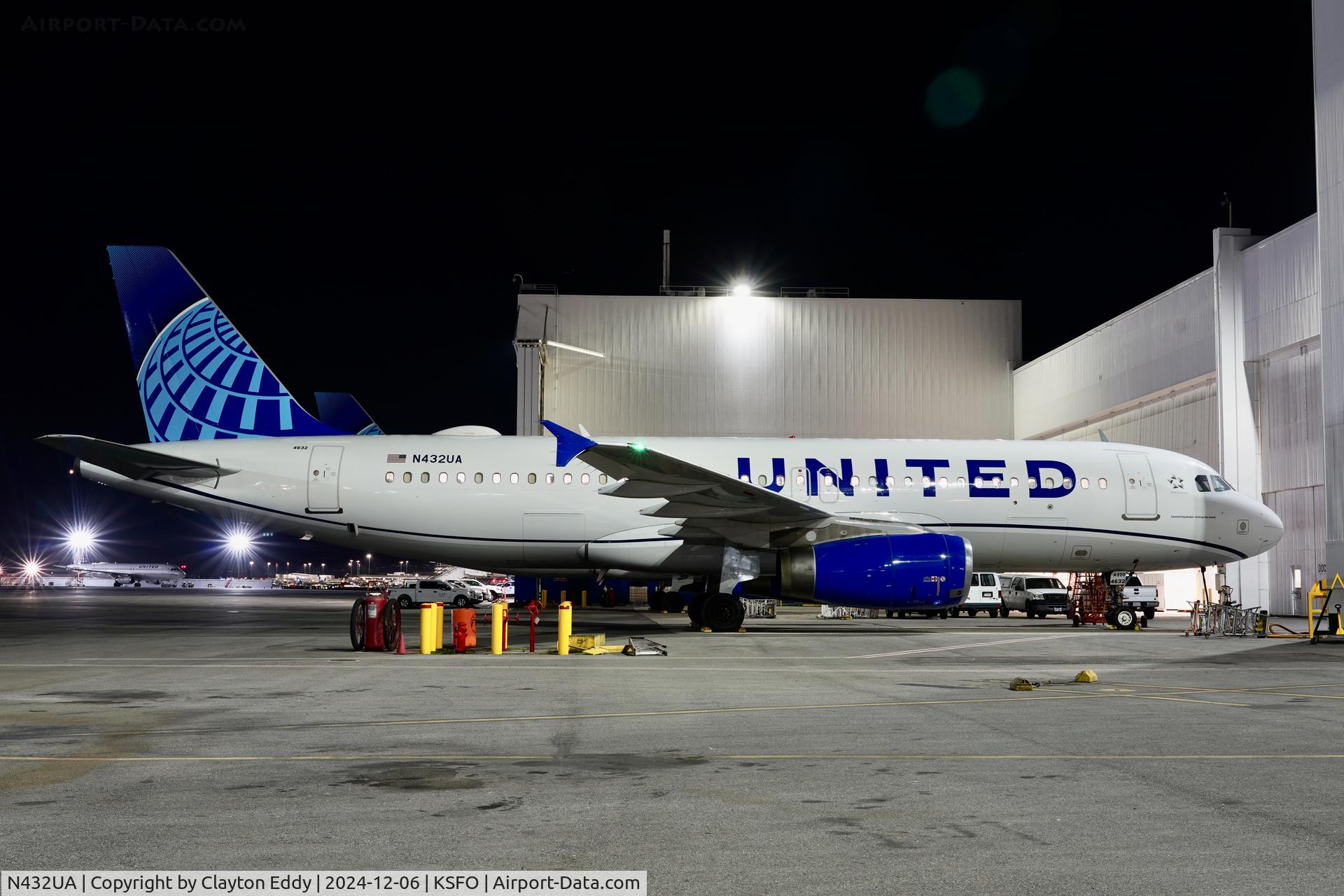 N432UA, 1996 Airbus A320-232 C/N 587, SFO 2024.
