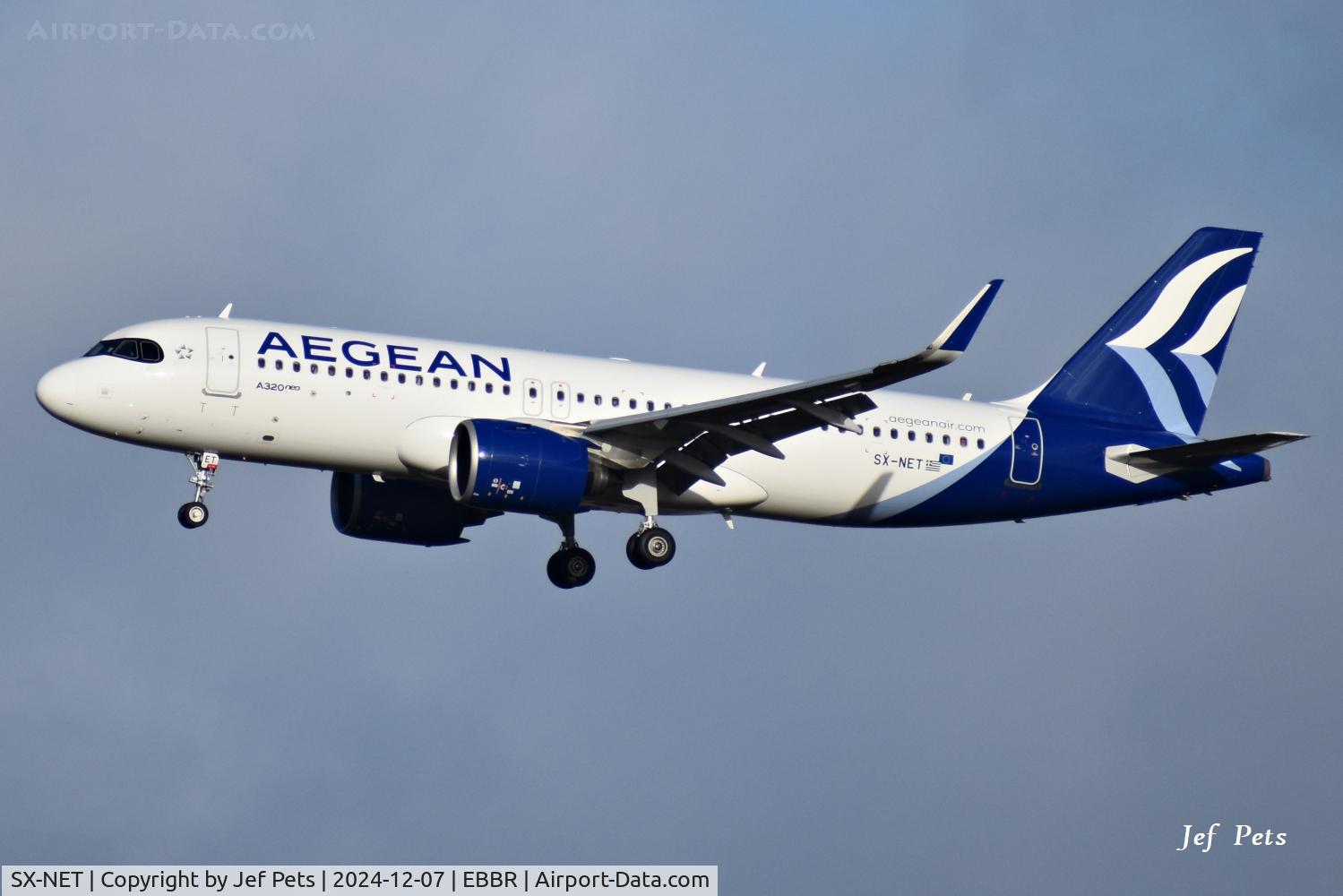 SX-NET, 2024 Airbus A320-271N C/N 12070, Landing at Brussels Airport.