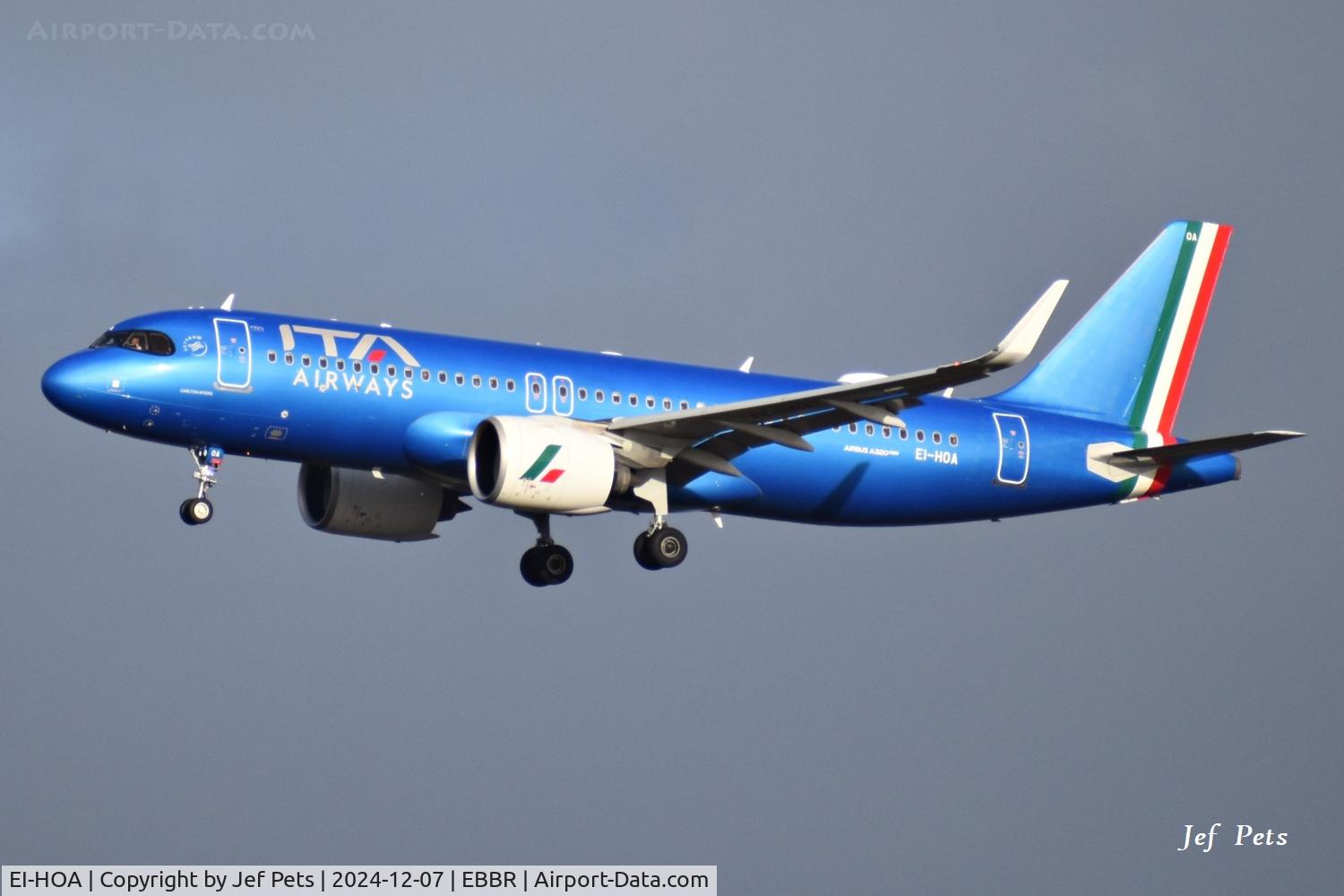 EI-HOA, 2023 Airbus A320-272N C/N 11612, Landing at Brussels Airport.