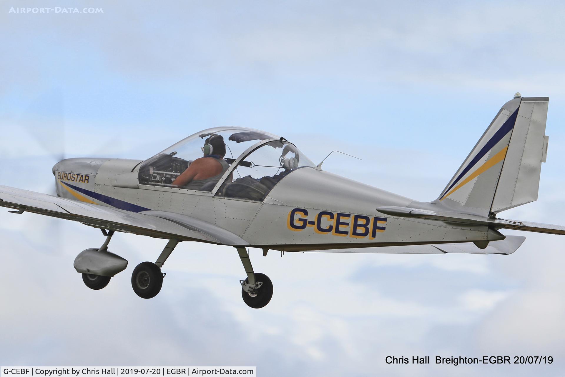 G-CEBF, 2006 Aerotechnik EV-97A Eurostar C/N PFA 315A-14525, Breighton