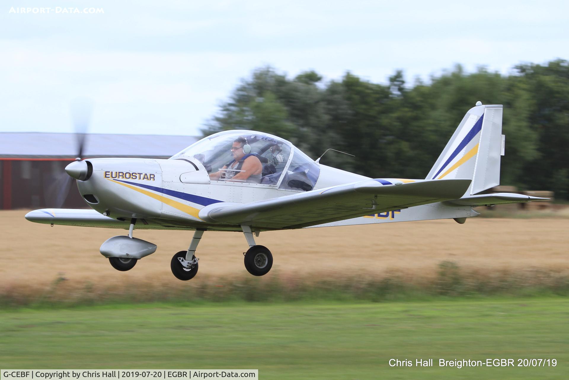 G-CEBF, 2006 Aerotechnik EV-97A Eurostar C/N PFA 315A-14525, Breighton