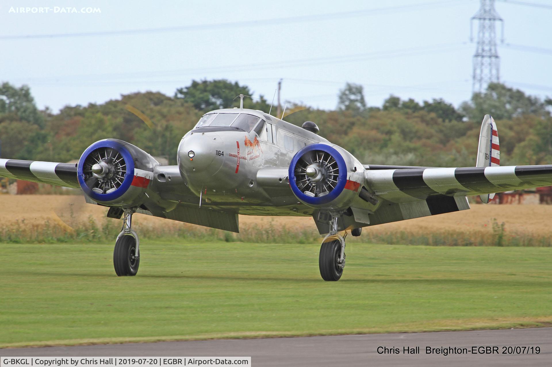 G-BKGL, 1952 Beech Expeditor 3TM C/N CA-164 (A-764), Breighton