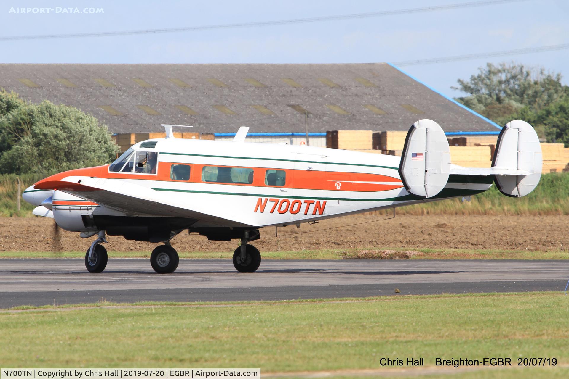 N700TN, 1964 Beech H-18 Tri-Gear C/N BA-718, Breighton