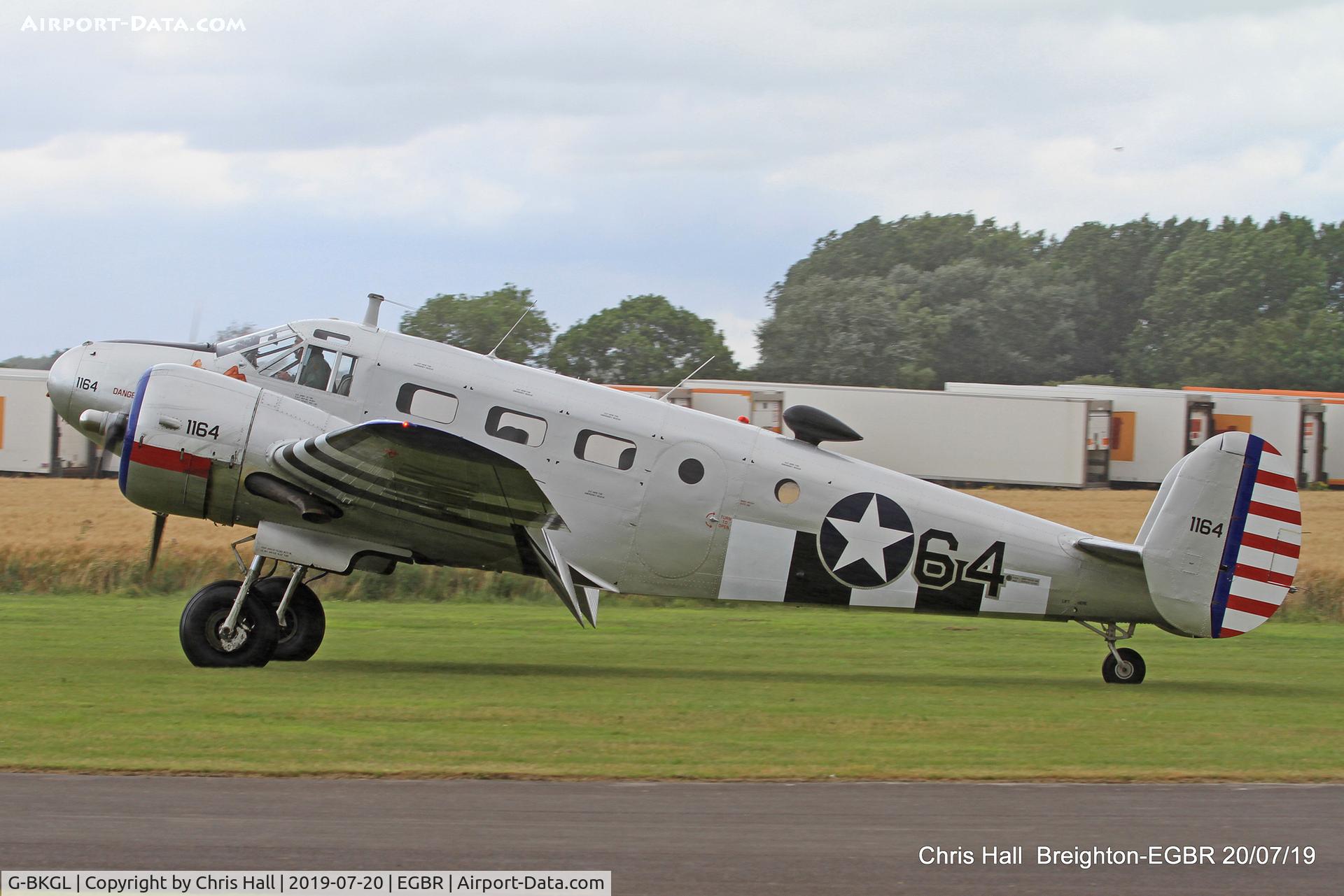 G-BKGL, 1952 Beech Expeditor 3TM C/N CA-164 (A-764), Breighton