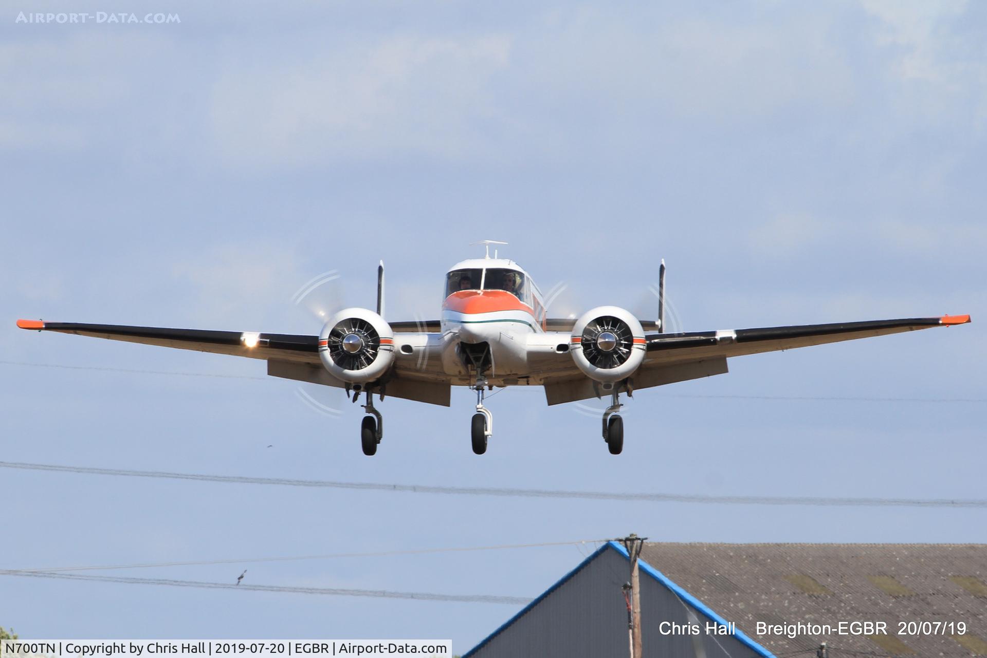 N700TN, 1964 Beech H-18 Tri-Gear C/N BA-718, Breighton