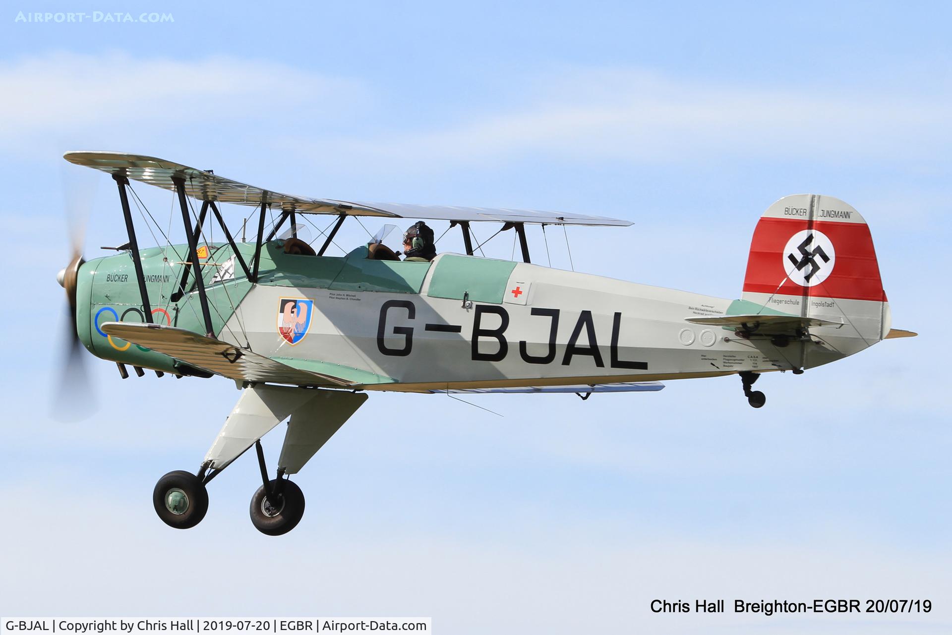 G-BJAL, 1957 Bucker 1-131E Jungmann C/N 1028, Breighton