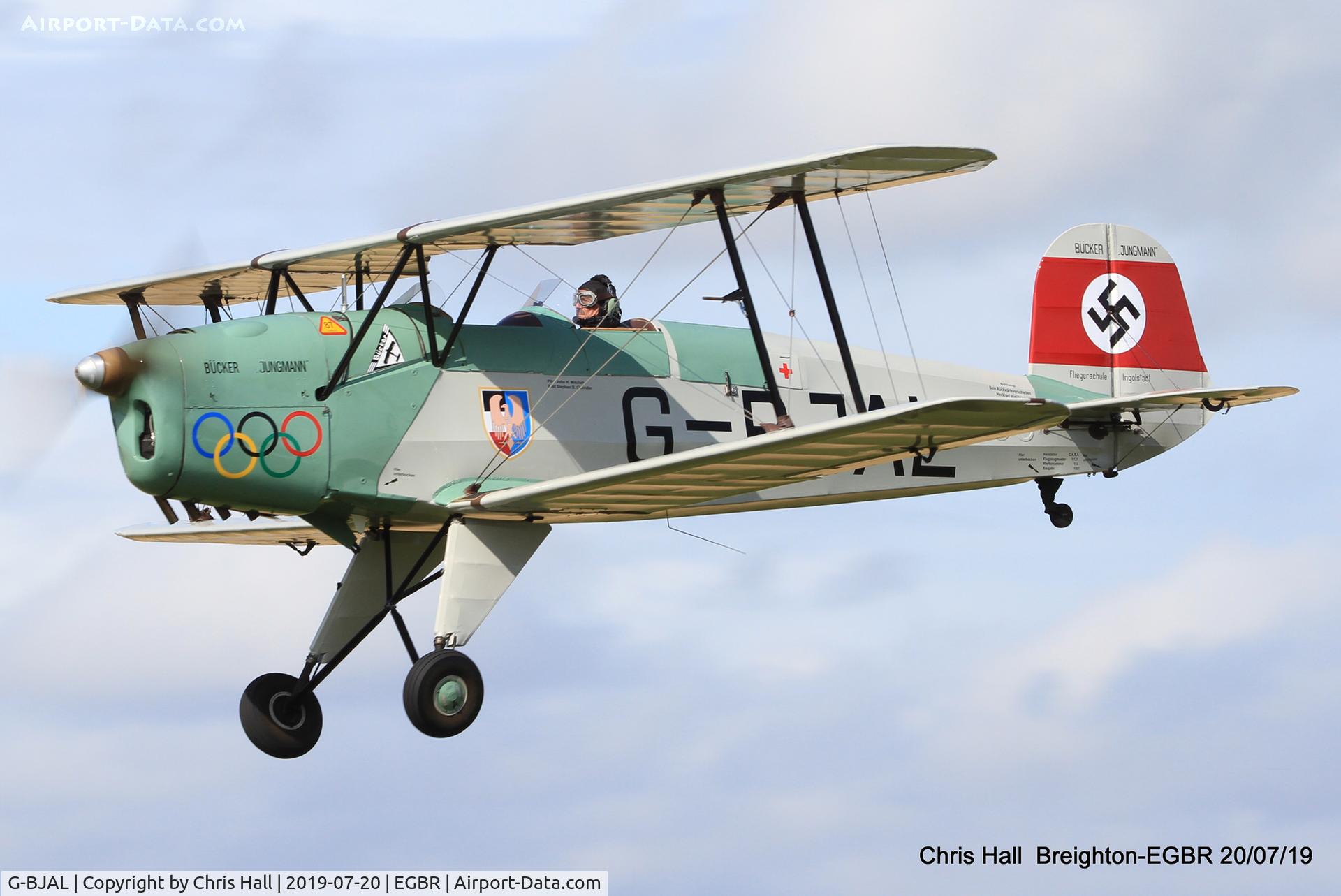 G-BJAL, 1957 Bucker 1-131E Jungmann C/N 1028, Breighton