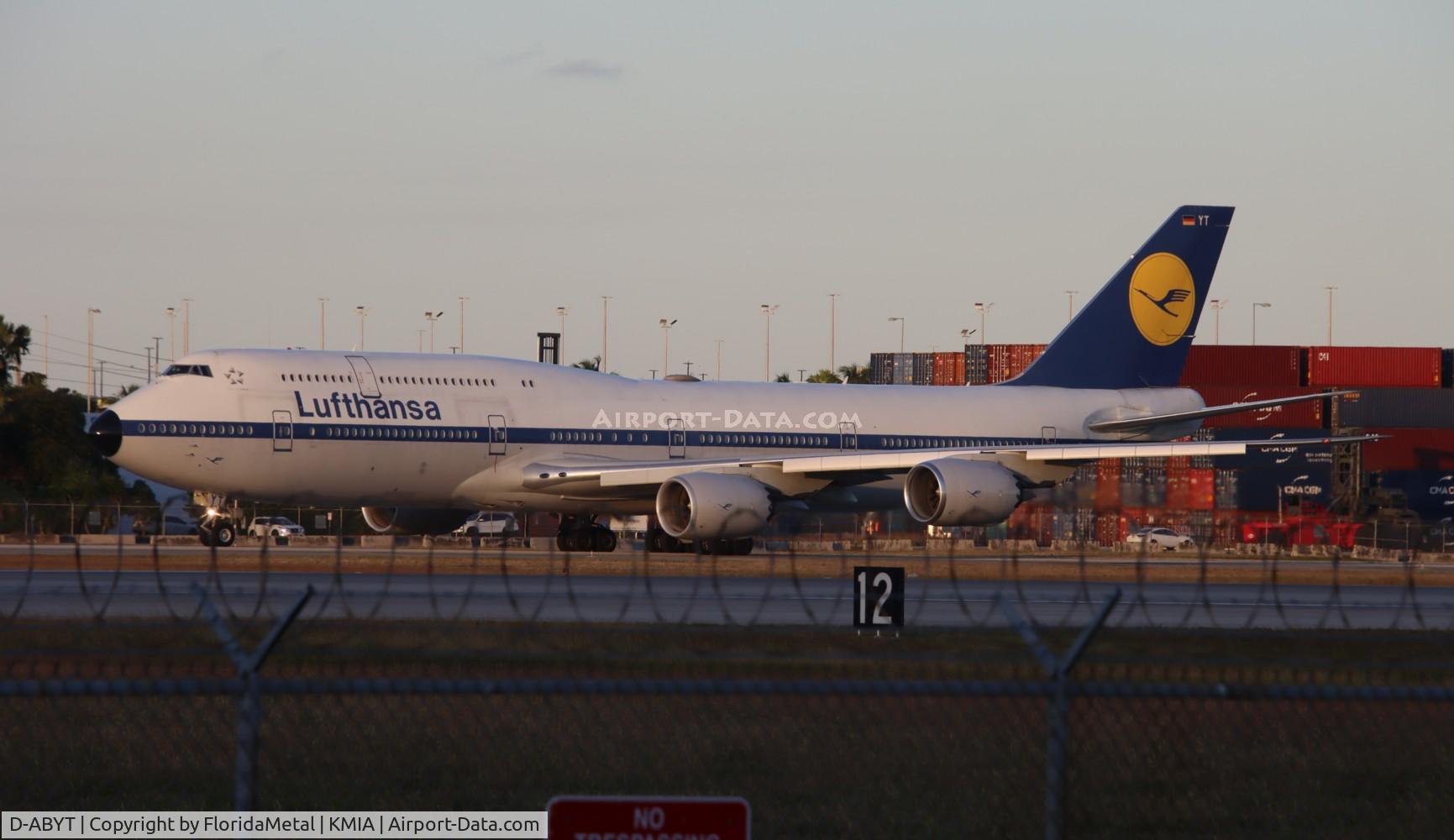 D-ABYT, 2015 Boeing 747-830 C/N 37844, DLH 748 zx mia-fra, eddf
