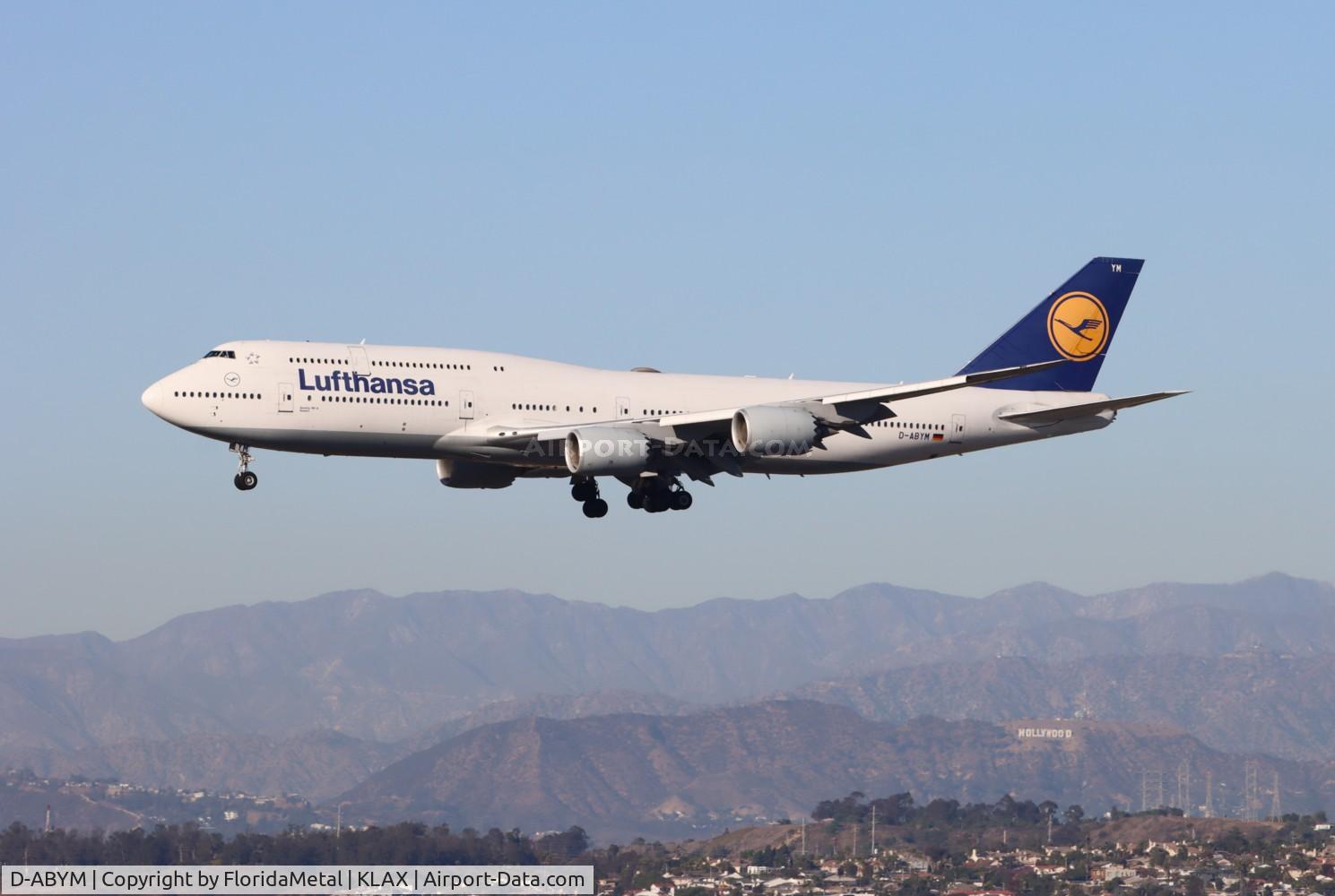 D-ABYM, 2014 Boeing 747-830 C/N 37837, DLH 748 zx fra, eddf-lax