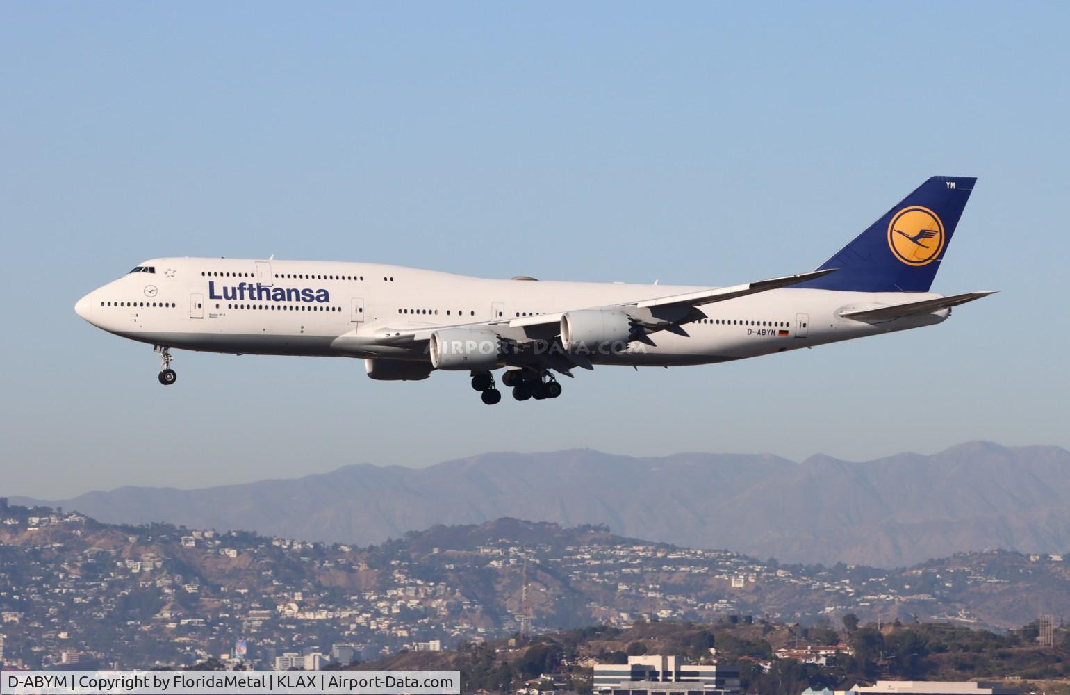 D-ABYM, 2014 Boeing 747-830 C/N 37837, DLH 748 zx fra, eddf-lax