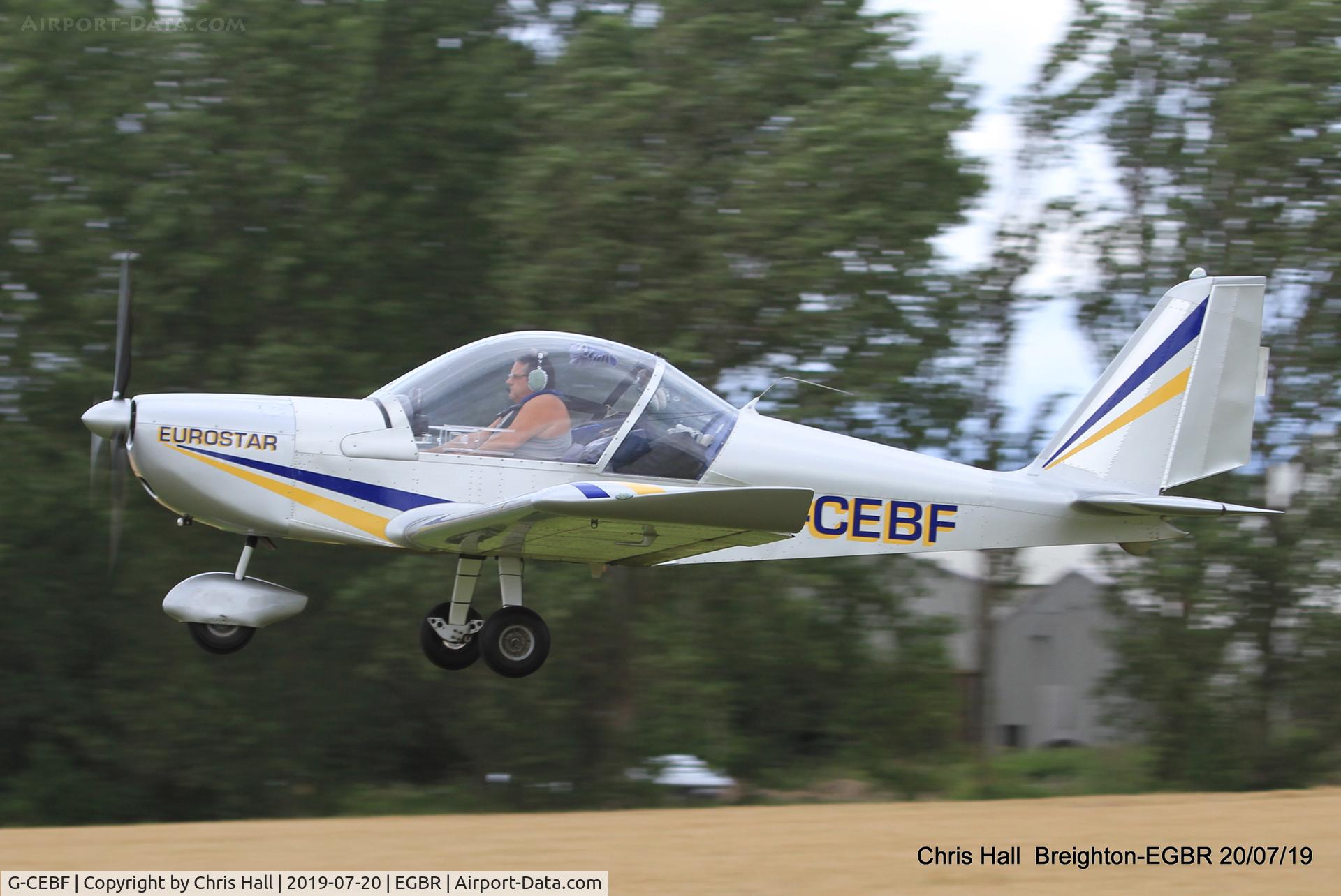 G-CEBF, 2006 Aerotechnik EV-97A Eurostar C/N PFA 315A-14525, Breighton