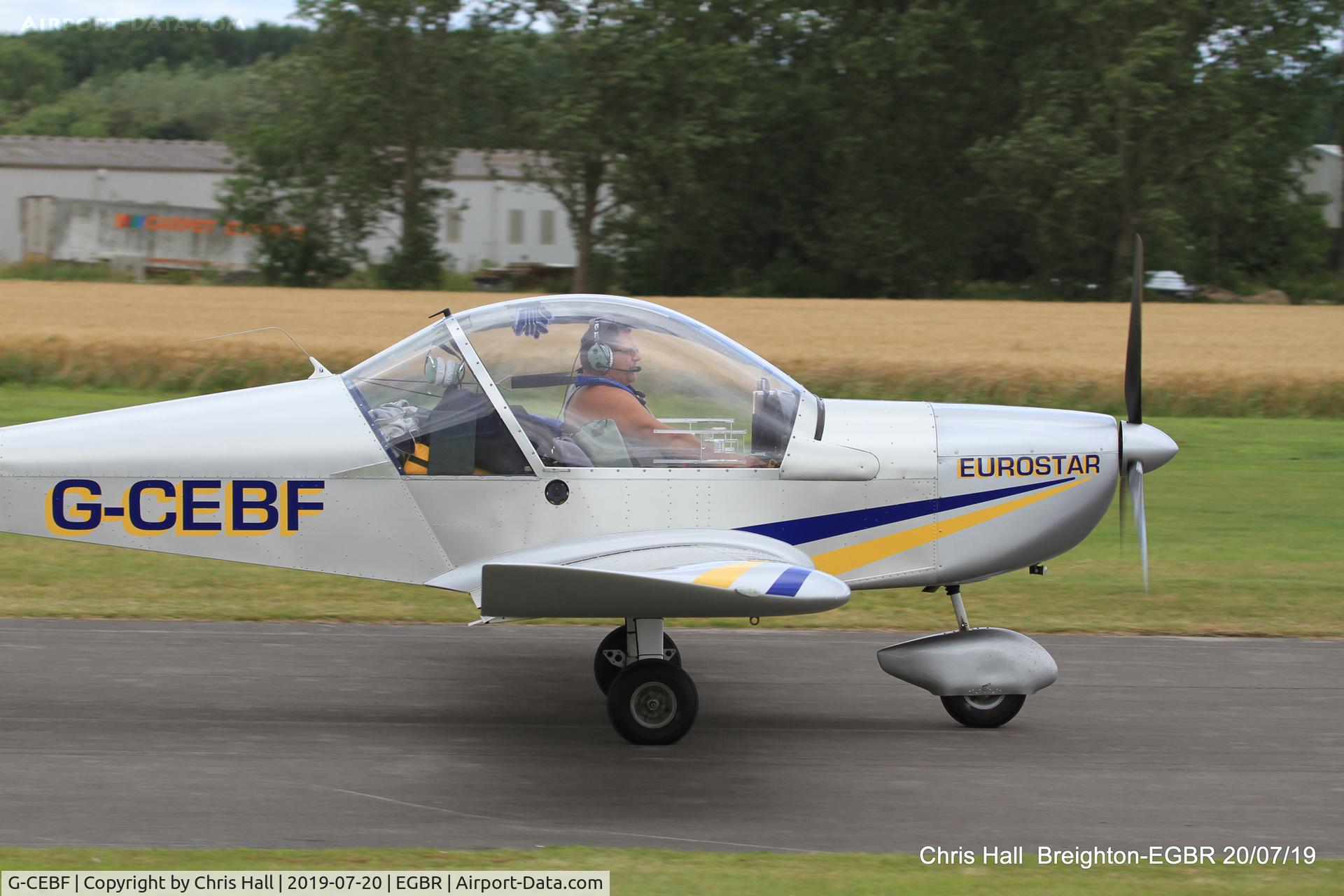 G-CEBF, 2006 Aerotechnik EV-97A Eurostar C/N PFA 315A-14525, Breighton