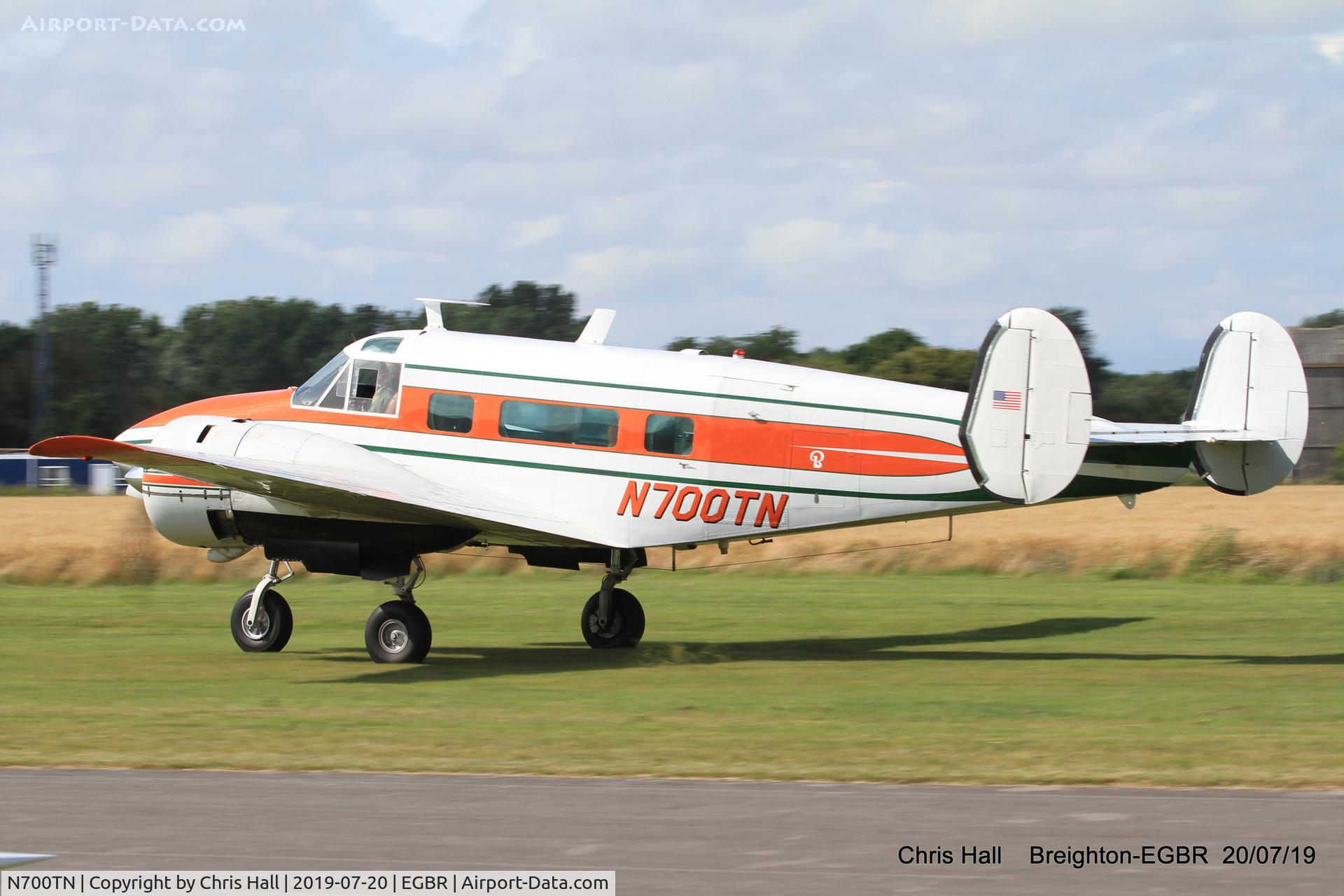 N700TN, 1964 Beech H-18 Tri-Gear C/N BA-718, Breighton