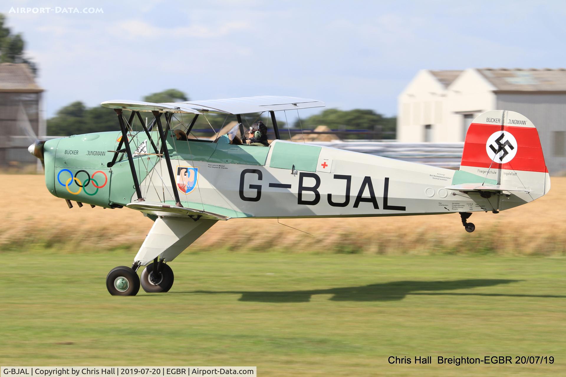 G-BJAL, 1957 Bucker 1-131E Jungmann C/N 1028, Breighton