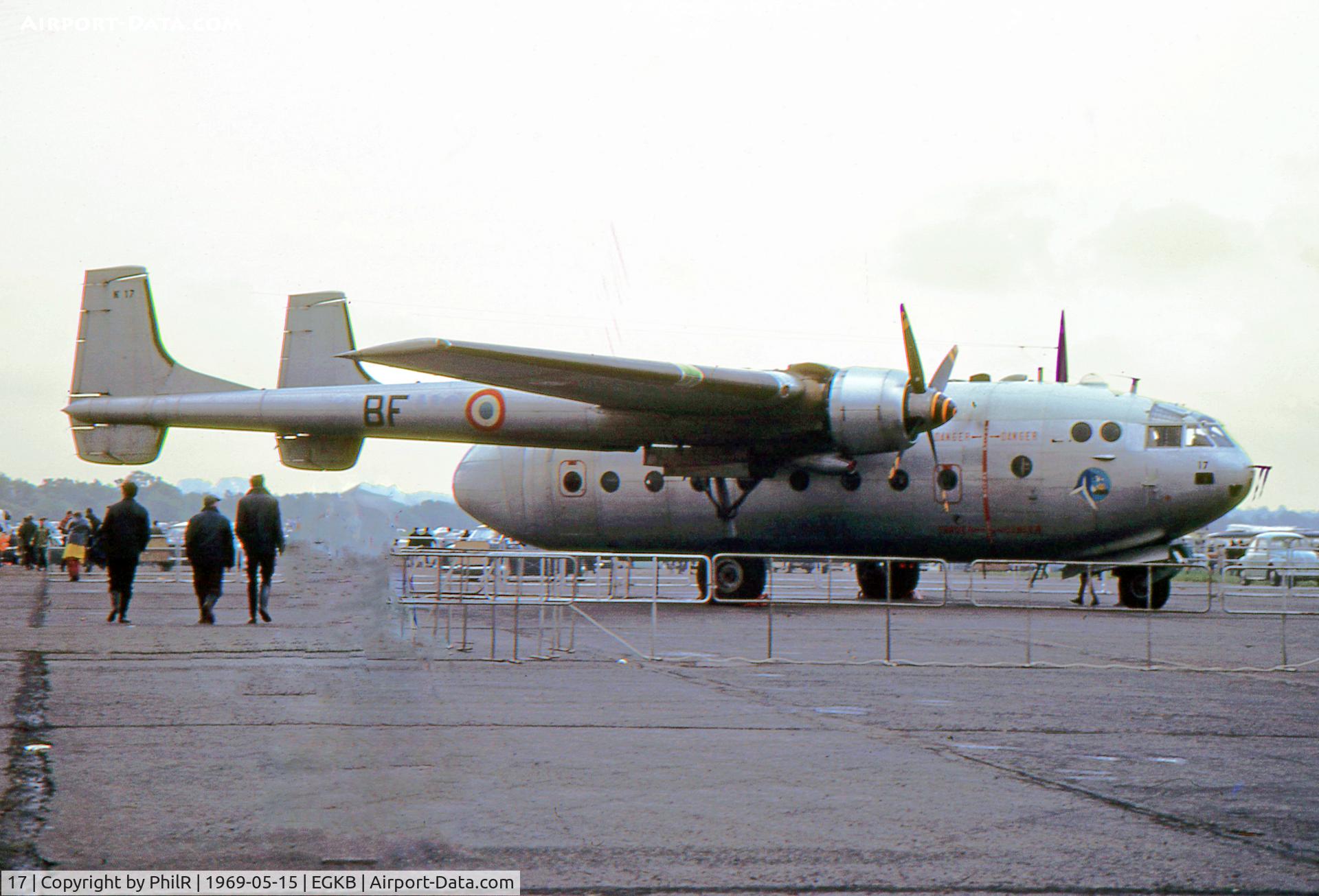 17, Nord Nord 2500 C/N 17, BF-17 Nord 2501F Noratlas of Armée de L-Air 15.05.69