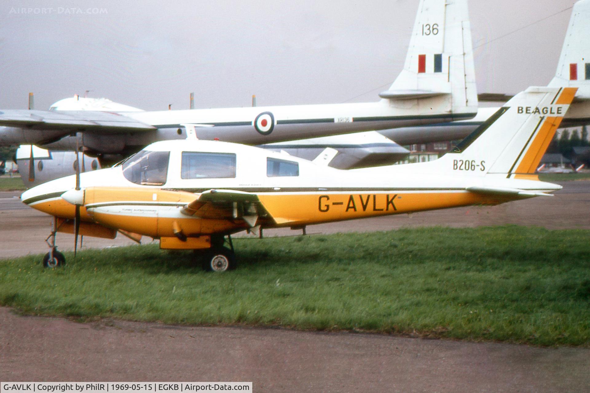 G-AVLK, 1967 Beagle B-206 Series 2 C/N B059, G-AVLK 1967 Beagle 206 Seris 2 Biggin Hill 15.05.69