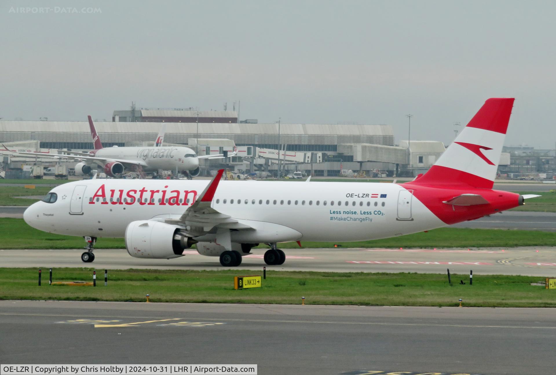 OE-LZR, 2023 Airbus A320-271N C/N 11808, Taxiing at London Heathrpw