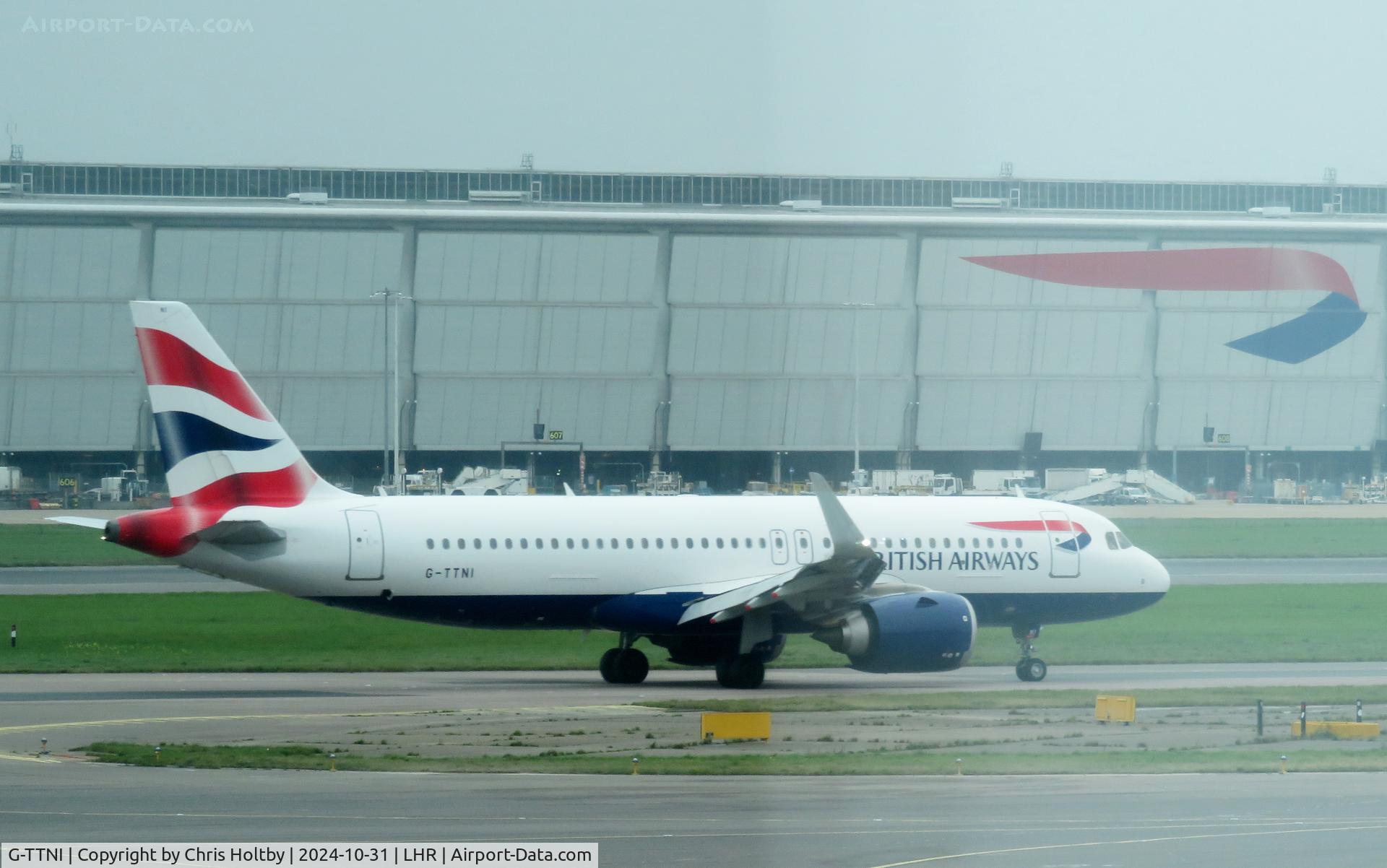 G-TTNI, 2019 Airbus A320-251N C/N 8767, Taxiing at London Heathrow