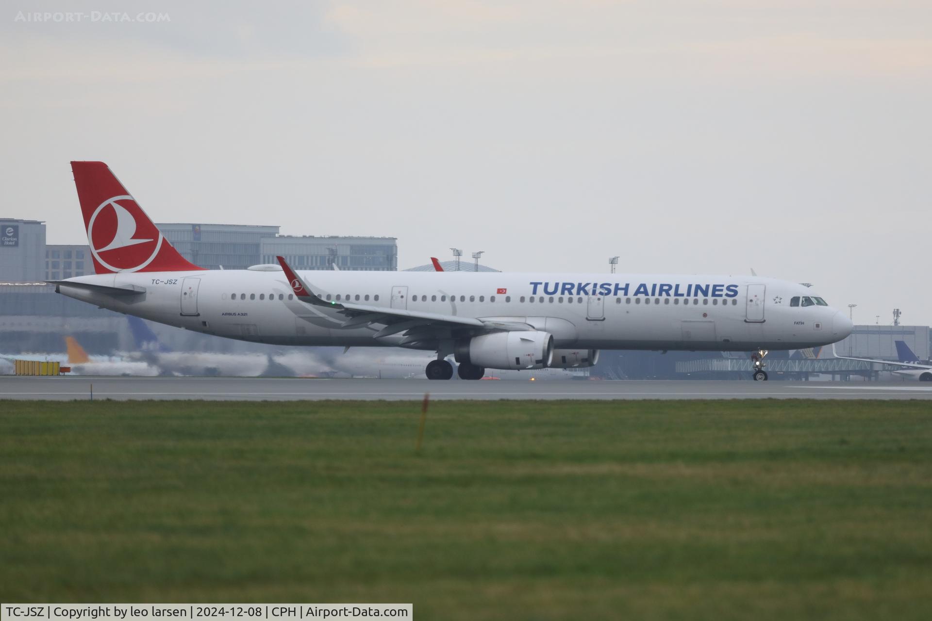 TC-JSZ, 2015 Airbus A321-231 C/N 6766, Copenhagen 8.12-2024