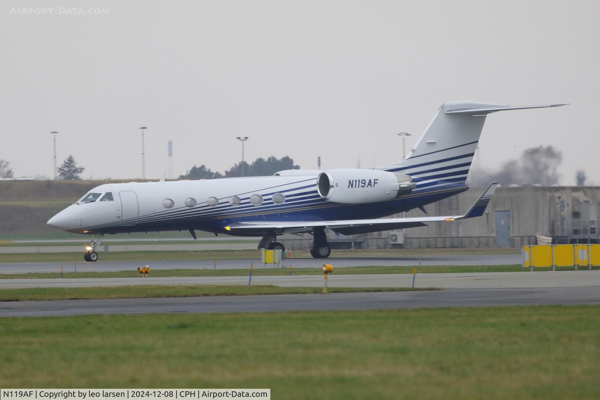N119AF, 2002 Gulfstream Aerospace G-IV C/N 1489, Copenhagen 8.12.2024
