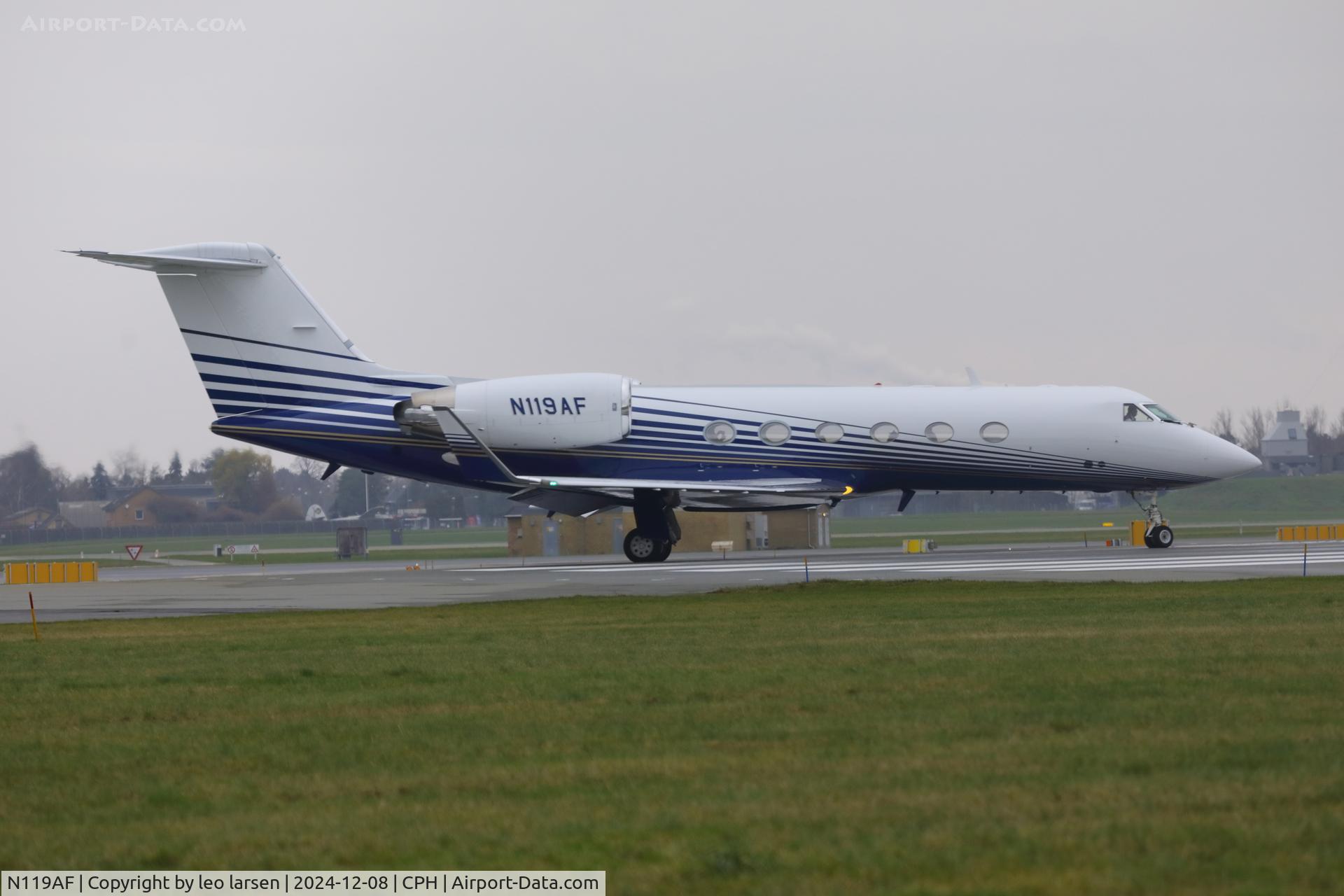N119AF, 2002 Gulfstream Aerospace G-IV C/N 1489, Copenhagen 8.12.2024