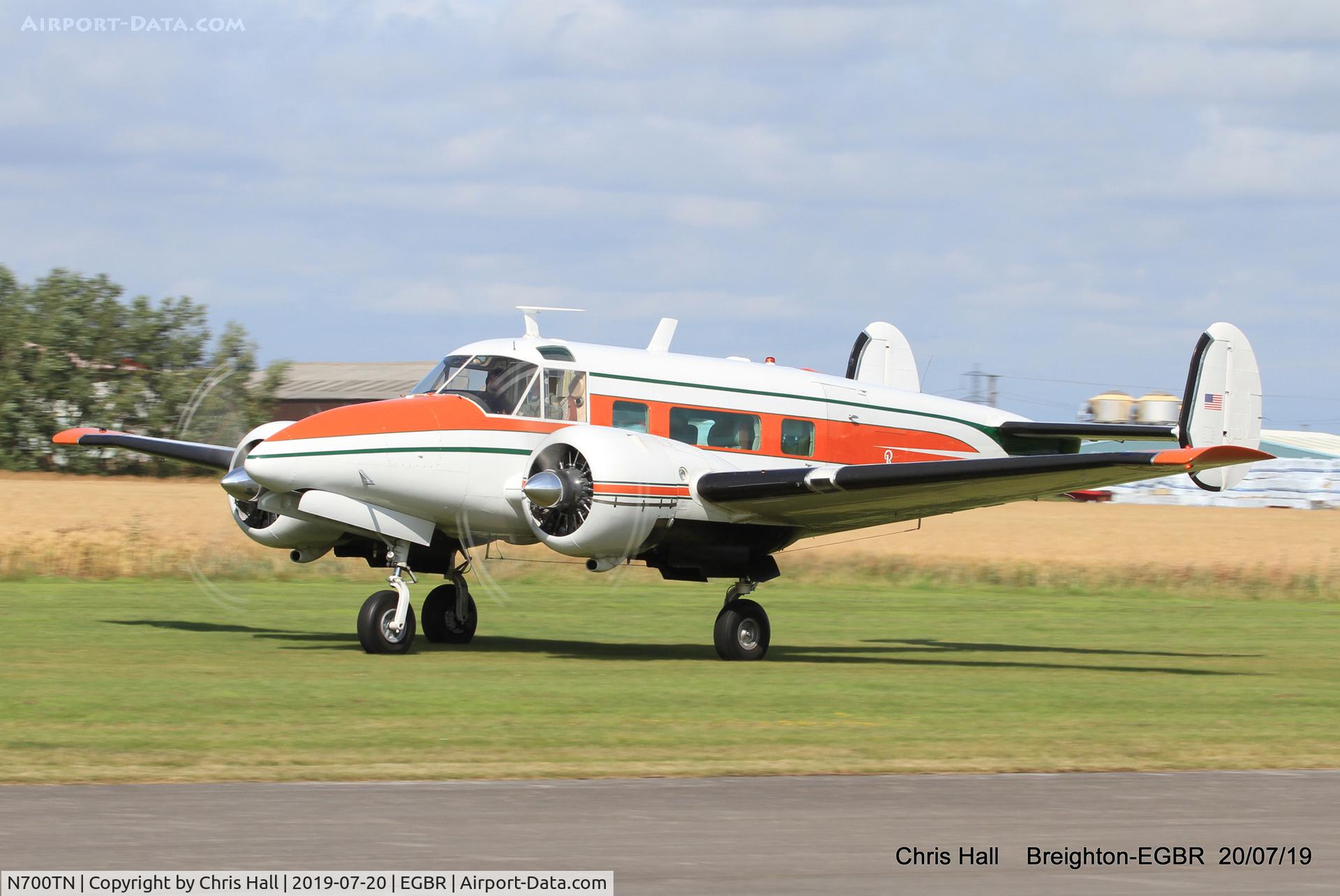 N700TN, 1964 Beech H-18 Tri-Gear C/N BA-718, Breighton