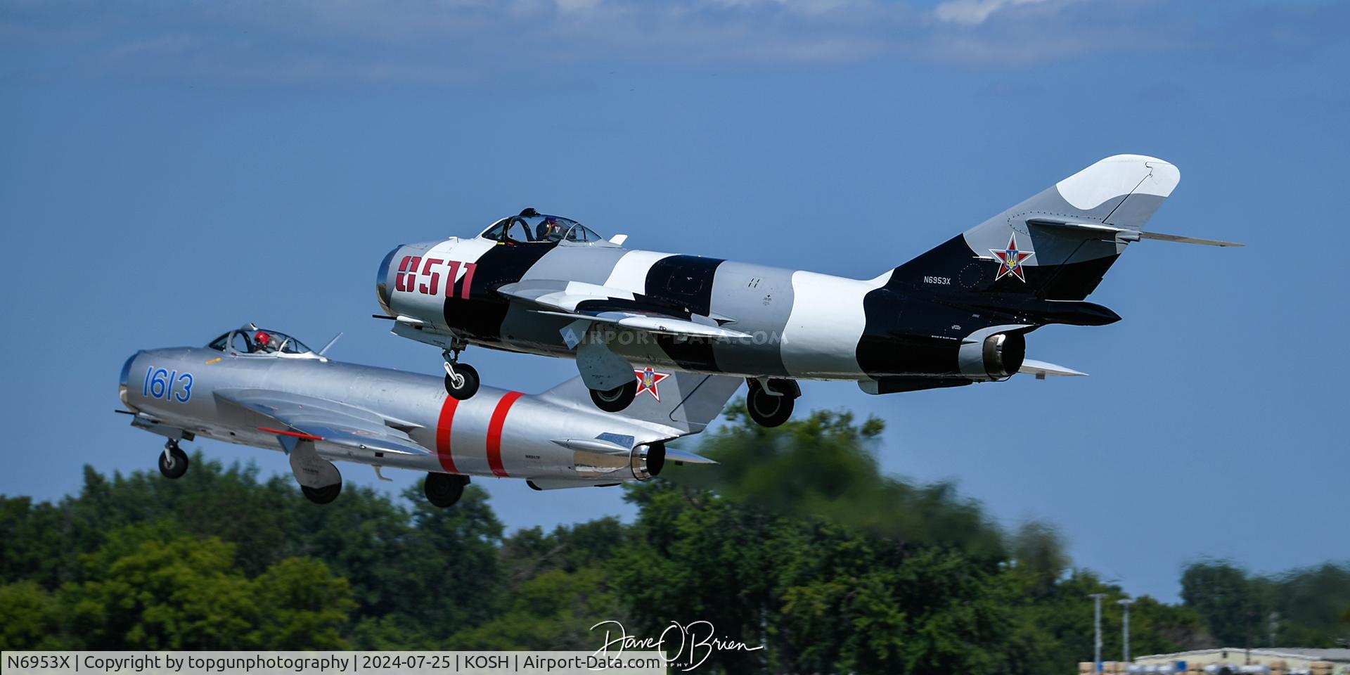 N6953X, PZL-Mielec Lim-6 (MiG-17) C/N 1J0511, MIG 17 deno