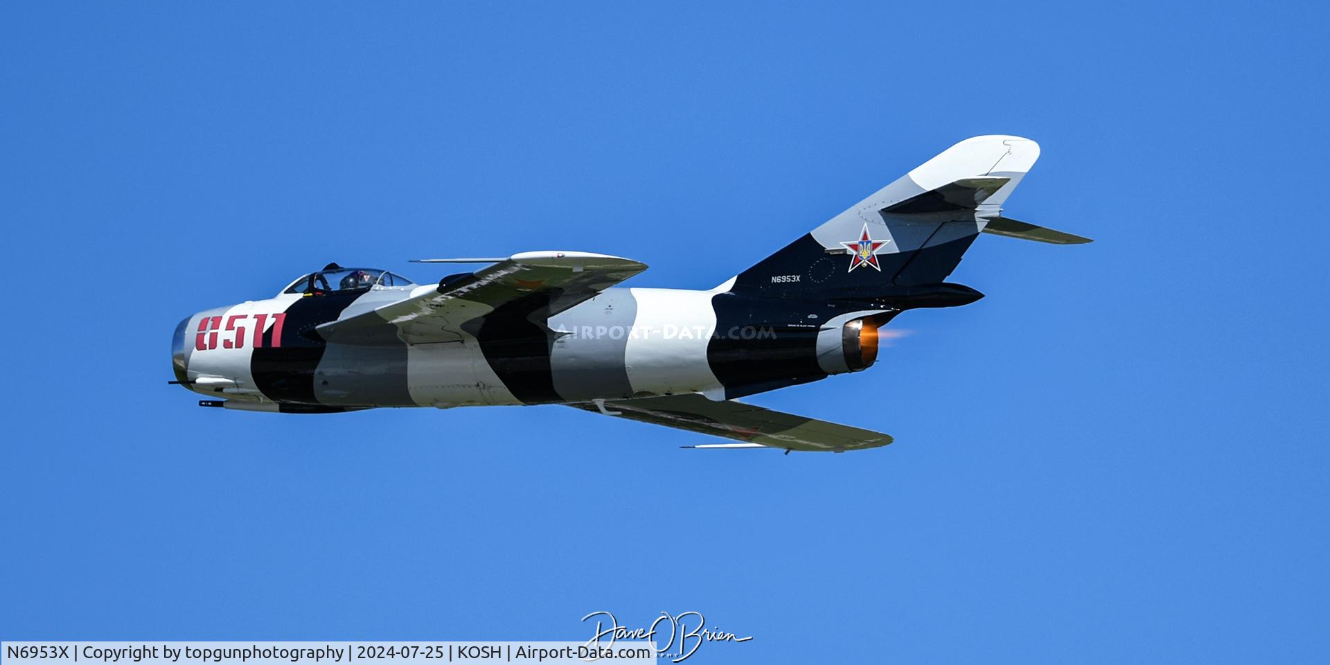 N6953X, PZL-Mielec Lim-6 (MiG-17) C/N 1J0511, Former Heavy Metal Mig in burner