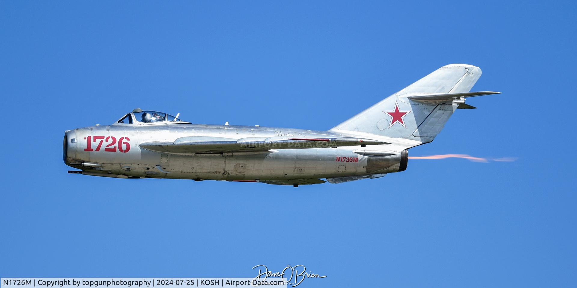 N1726M, 1960 WSK-PZL Mielec MiG 17F (LIM 5) C/N C017-26, Wisp of a burner 