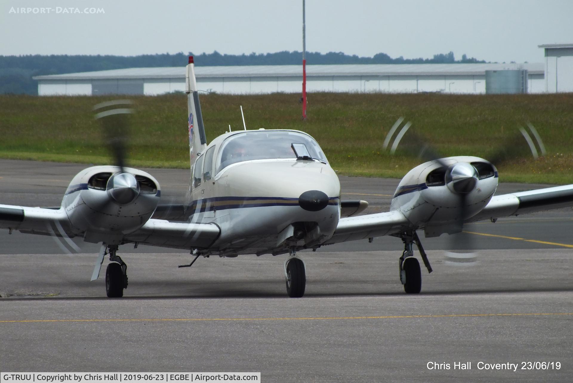 G-TRUU, 1986 Piper PA-34-220T Seneca III C/N 34-33020, Project Propeller fly in, Coventry