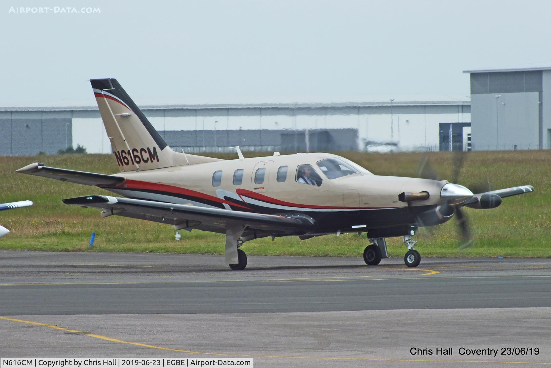 N616CM, 2010 Socata TBM-850 C/N 540, Project Propeller fly in, Coventry