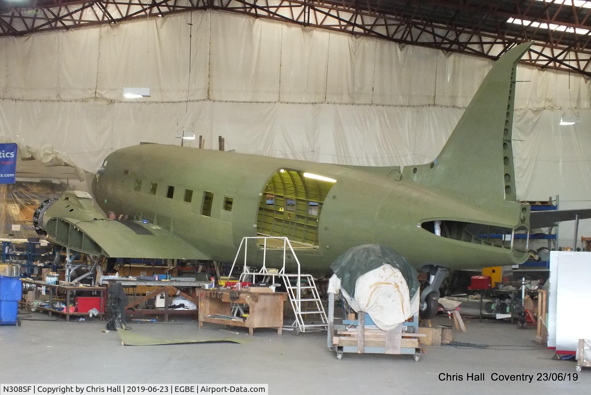 N308SF, 1943 Douglas C-47A Skytrain C/N 18984, Coventry