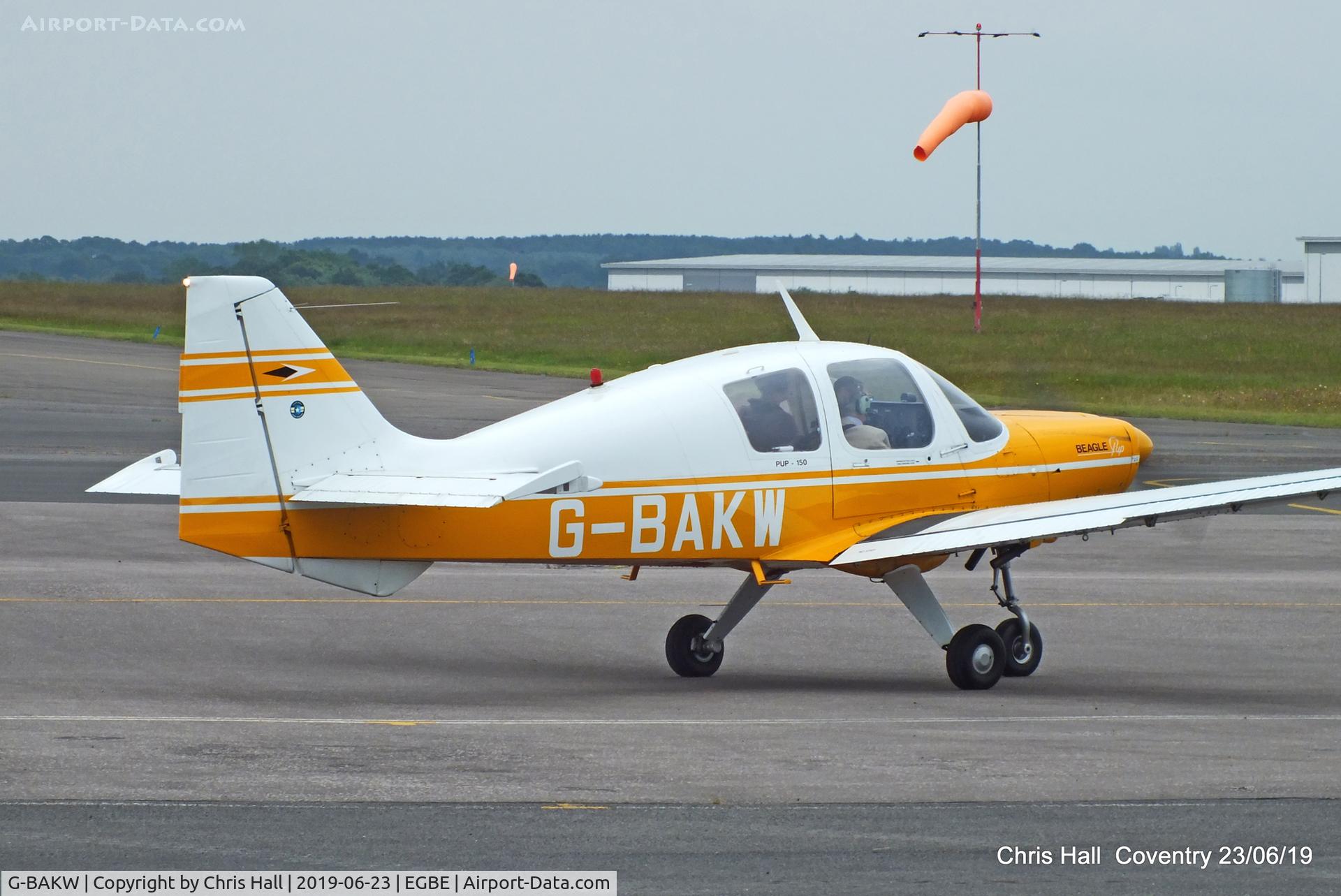 G-BAKW, 1970 Beagle B-121 Pup Series 2 (Pup 150) C/N B121-175, Project Propeller fly in, Coventry