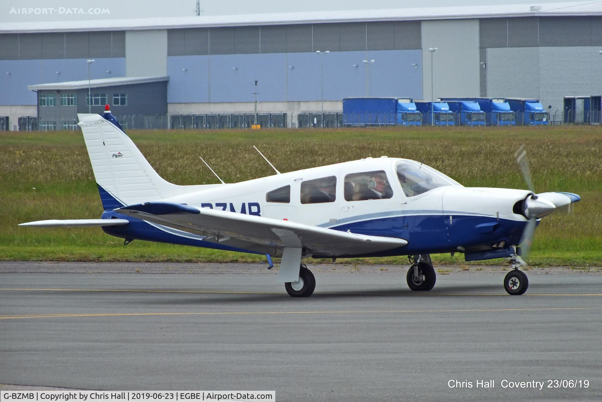 G-BZMB, 1978 Piper PA-28R-201 Cherokee Arrow III C/N 28R-7837144, Project Propeller fly in, Coventry