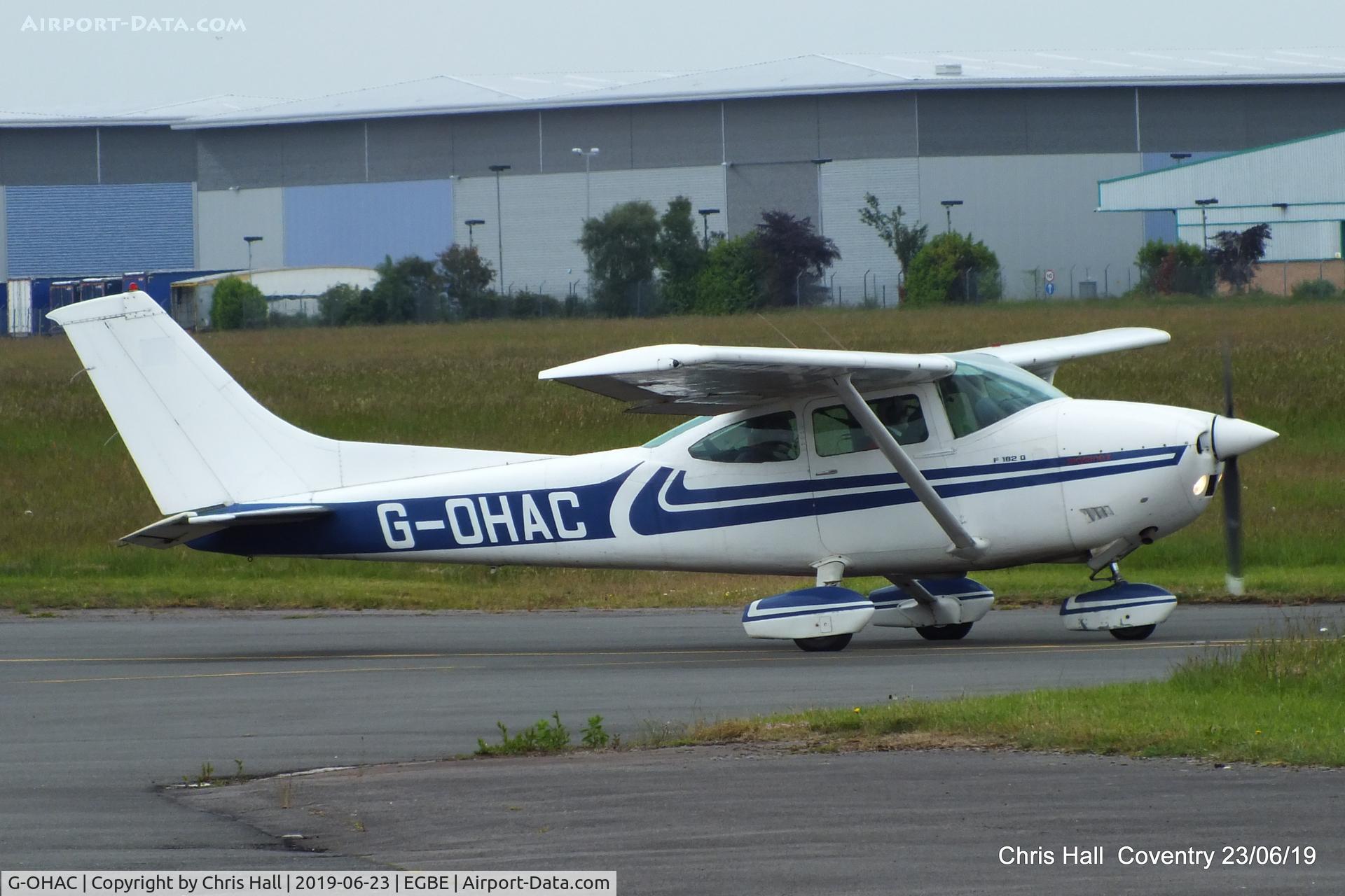 G-OHAC, 1977 Reims F182Q Skylane C/N 0048, Project Propeller fly in, Coventry