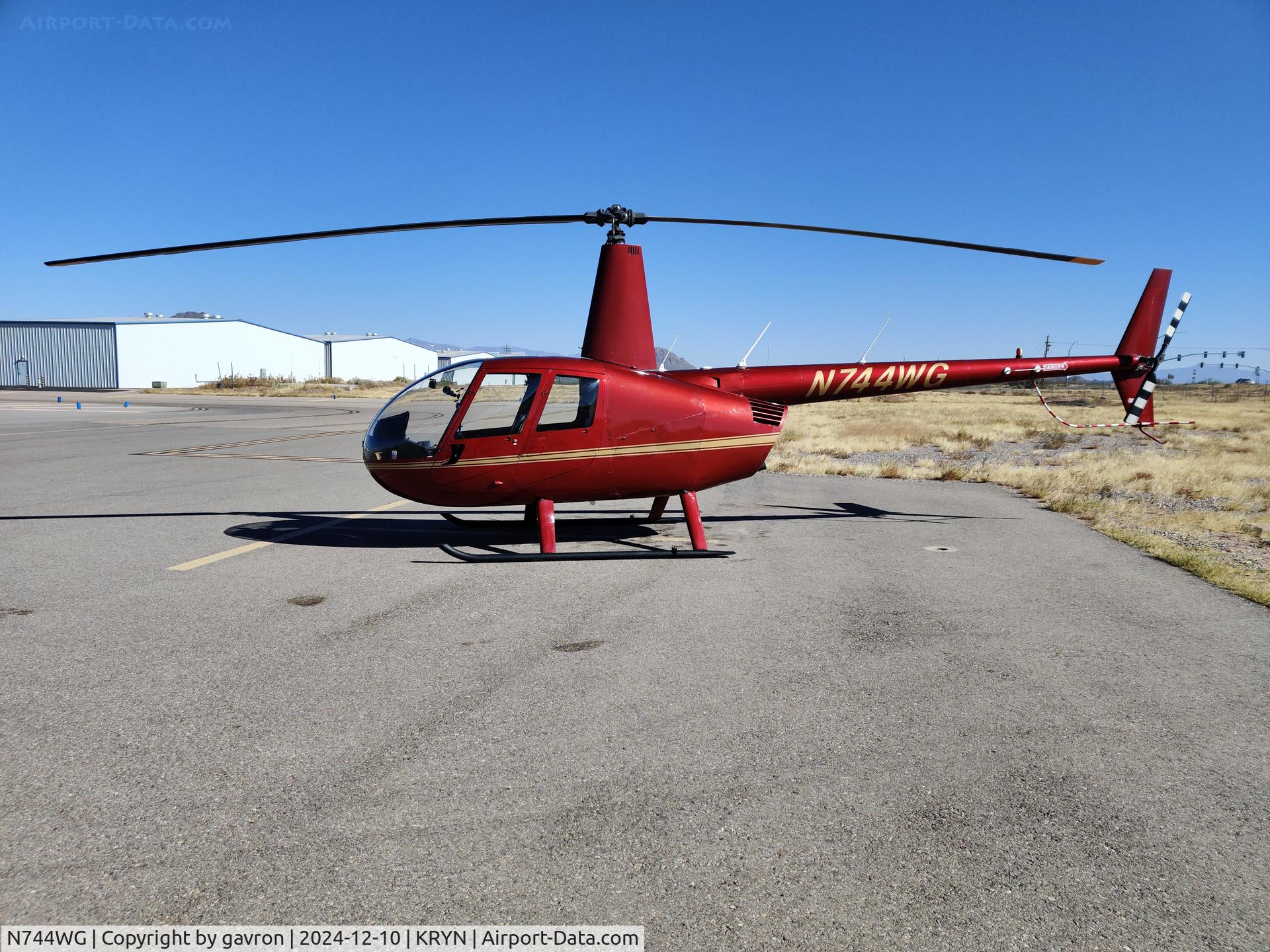 N744WG, 2007 Robinson R44 II C/N 11635, N744WG at KRYN noon in Tucson Arizona and only 67F
