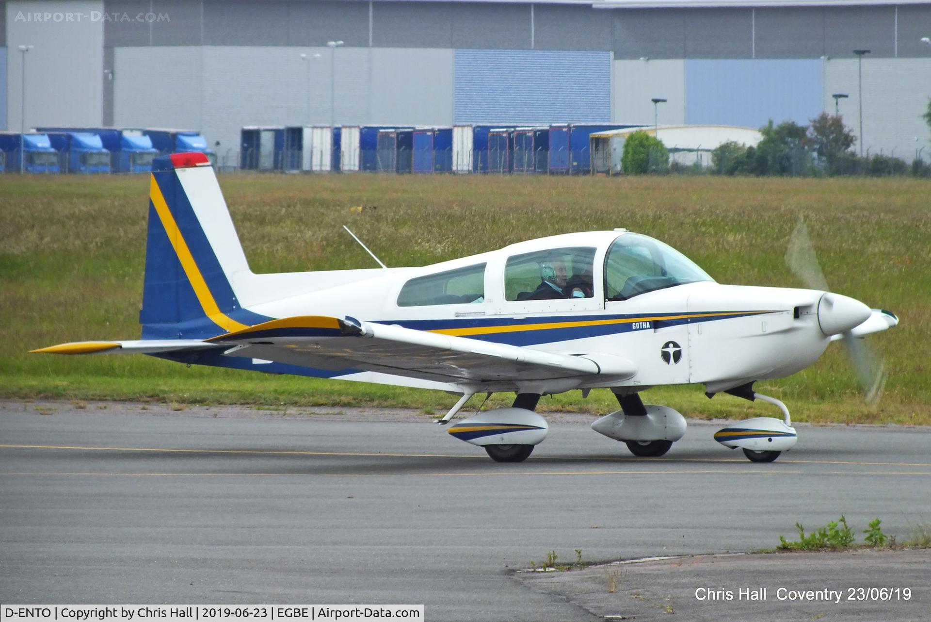 D-ENTO, 1993 American General AG-5B Tiger C/N 10166, Project Propeller fly in, Coventry