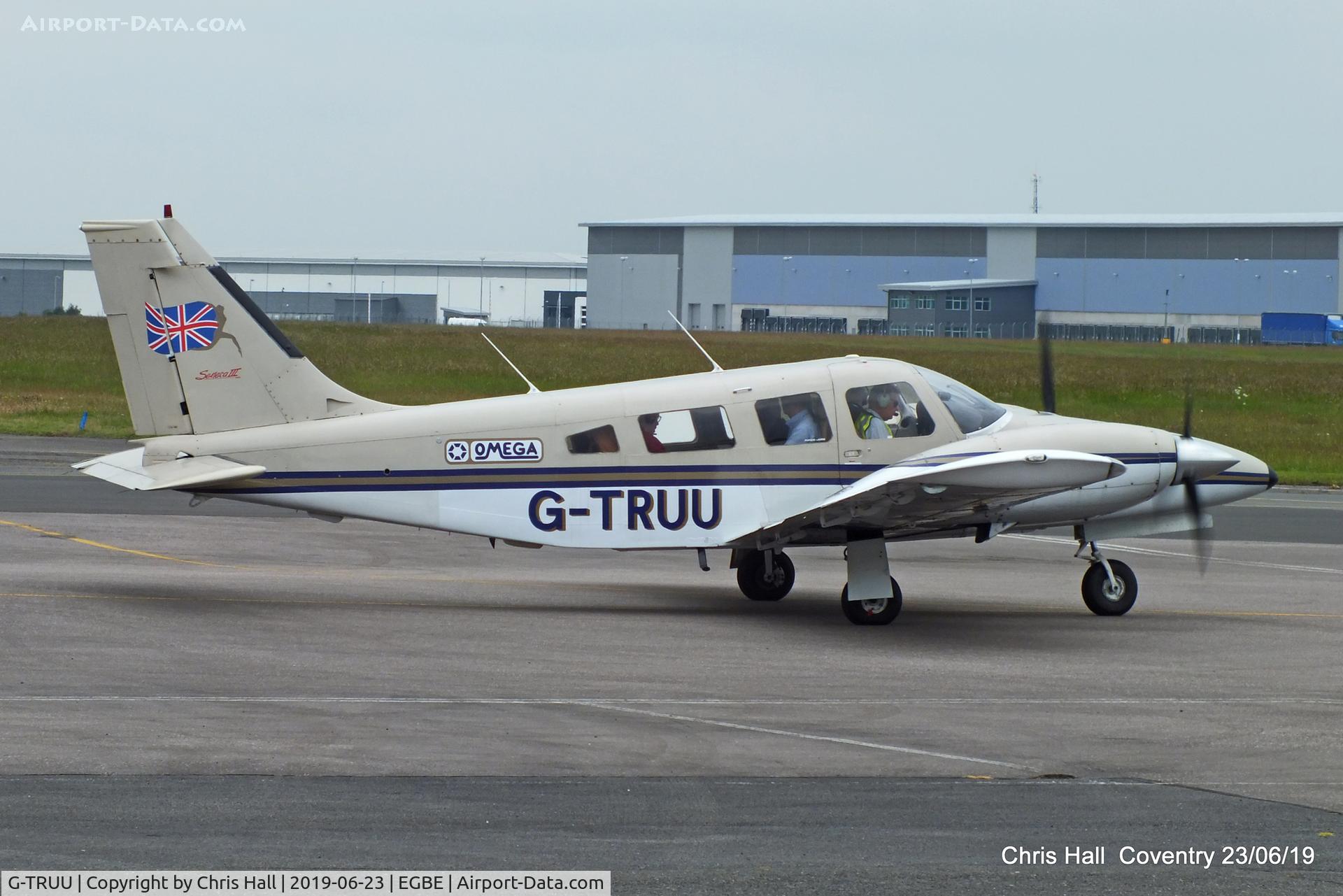 G-TRUU, 1986 Piper PA-34-220T Seneca III C/N 34-33020, Project Propeller fly in, Coventry