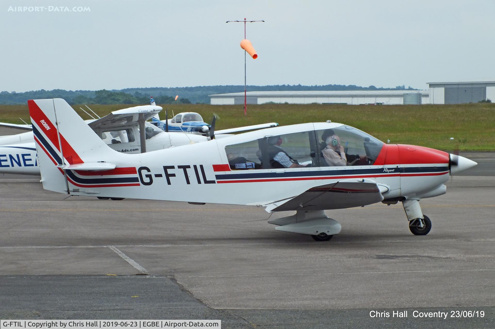 G-FTIL, 1988 Robin DR-400-180 Regent Regent C/N 1825, Project Propeller fly in, Coventry