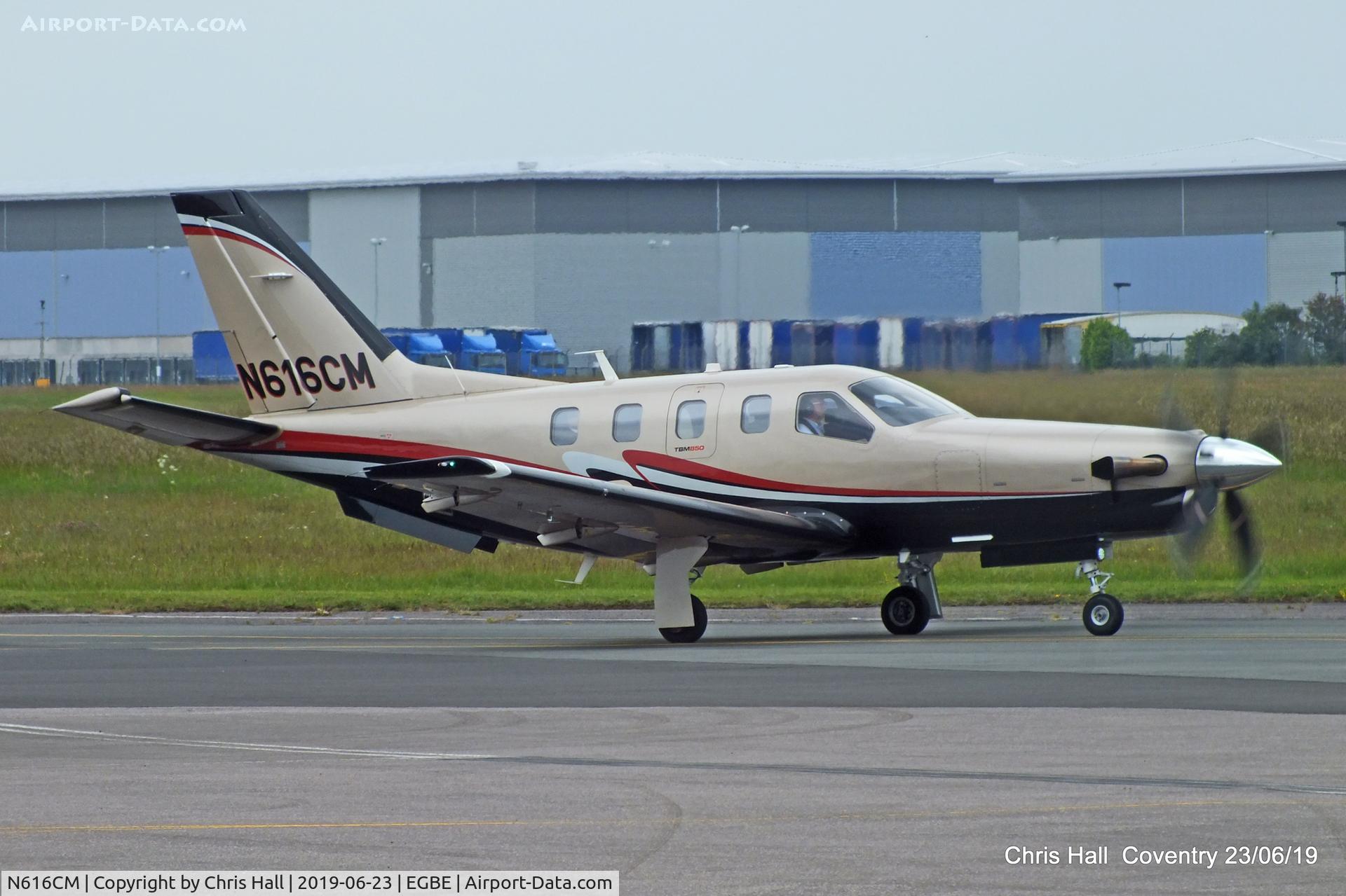 N616CM, 2010 Socata TBM-850 C/N 540, Project Propeller fly in, Coventry