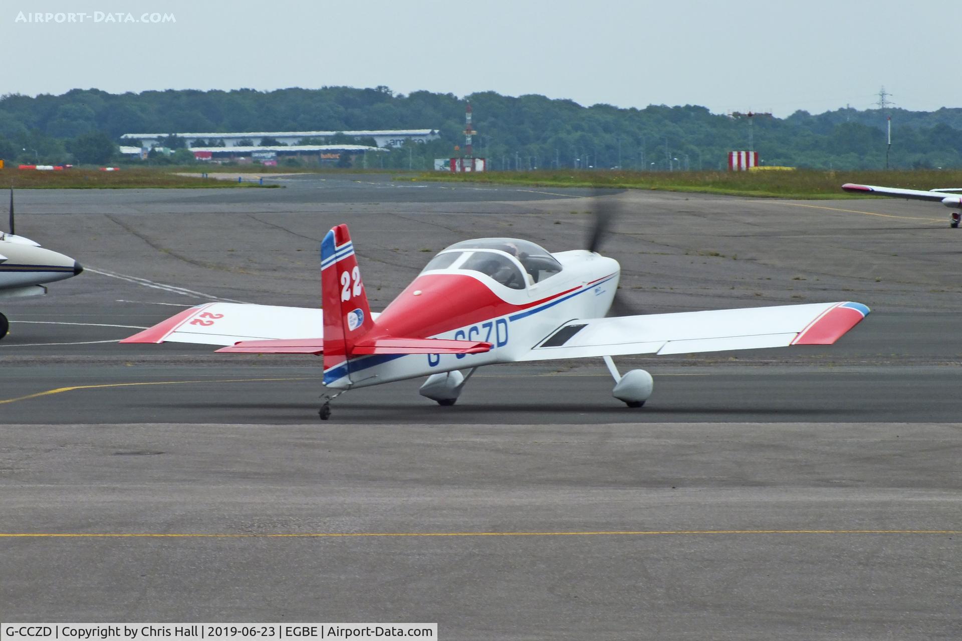 G-CCZD, 2004 Vans RV-7 C/N PFA 323-14087, Project Propeller fly in, Coventry