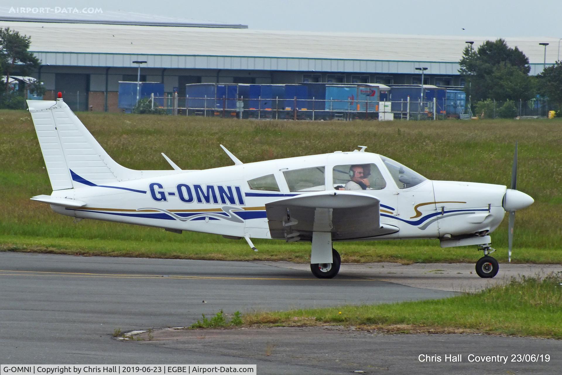 G-OMNI, 1973 Piper PA-28R-200-2 Cherokee Arrow II C/N 28R-7335130, Project Propeller fly in, Coventry