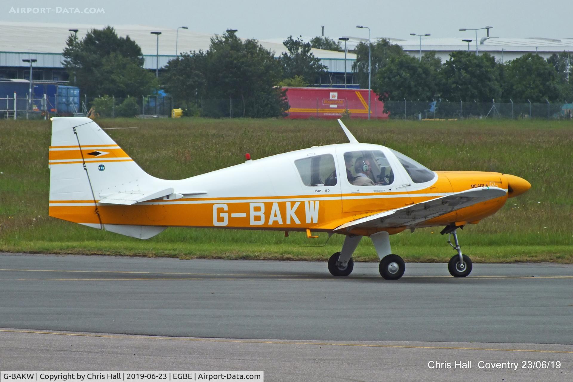 G-BAKW, 1970 Beagle B-121 Pup Series 2 (Pup 150) C/N B121-175, Project Propeller fly in, Coventry