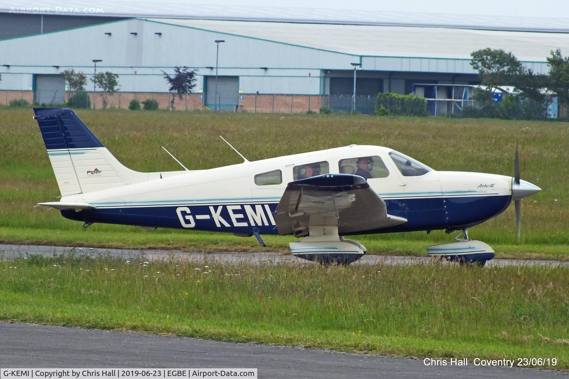 G-KEMI, 1998 Piper PA-28-181 Cherokee Archer III C/N 28-43180, Project Propeller fly in, Coventry