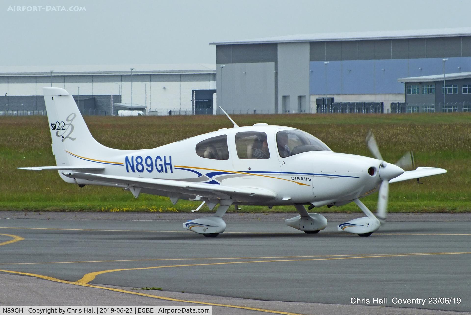 N89GH, 2004 Cirrus SR22 G2 C/N 1178, Project Propeller fly in, Coventry