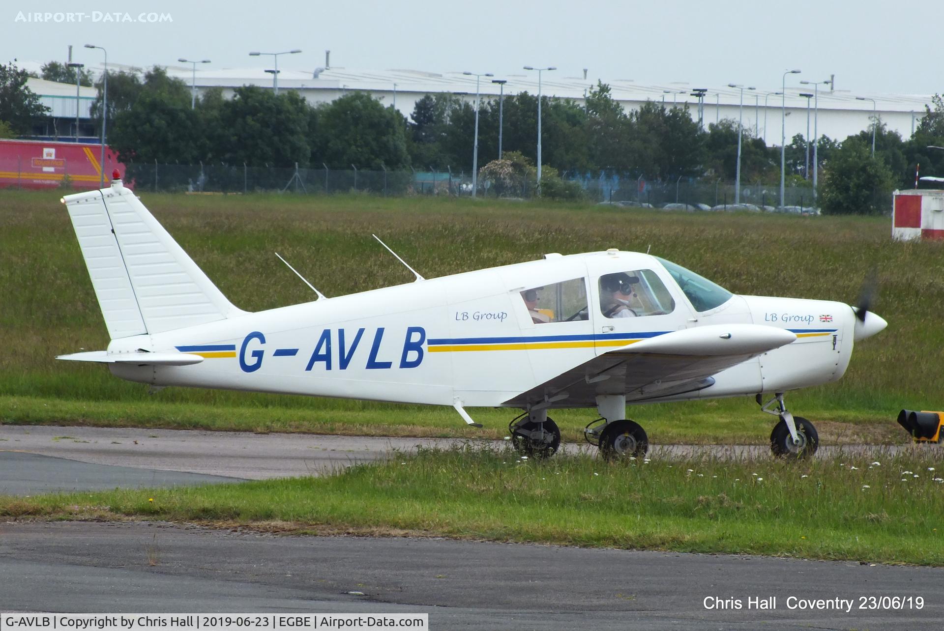 G-AVLB, 1967 Piper PA-28-140 Cherokee C/N 28-23158, Project Propeller fly in, Coventry