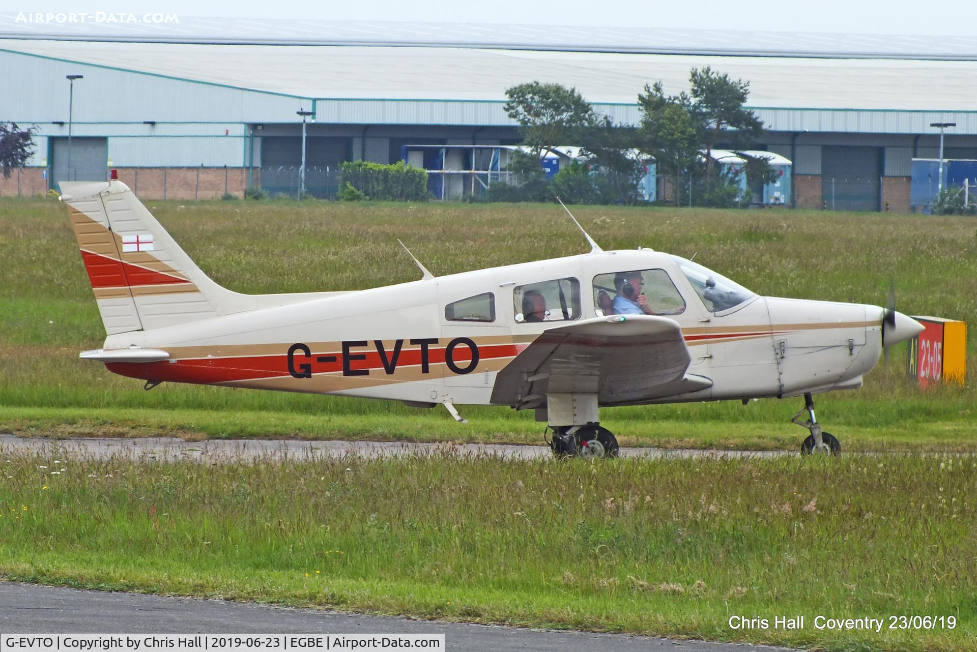 G-EVTO, 1980 Piper PA-28-161 Cherokee Warrior II C/N 28-8016271, Project Propeller fly in, Coventry