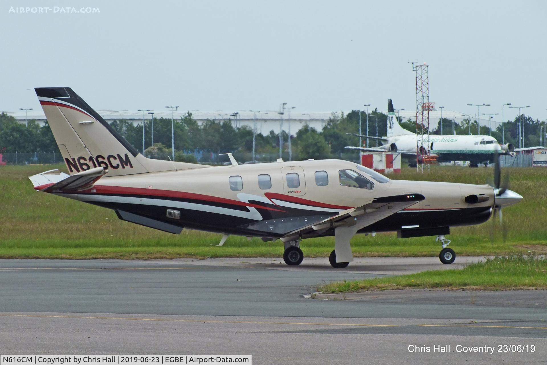 N616CM, 2010 Socata TBM-850 C/N 540, Project Propeller fly in, Coventry