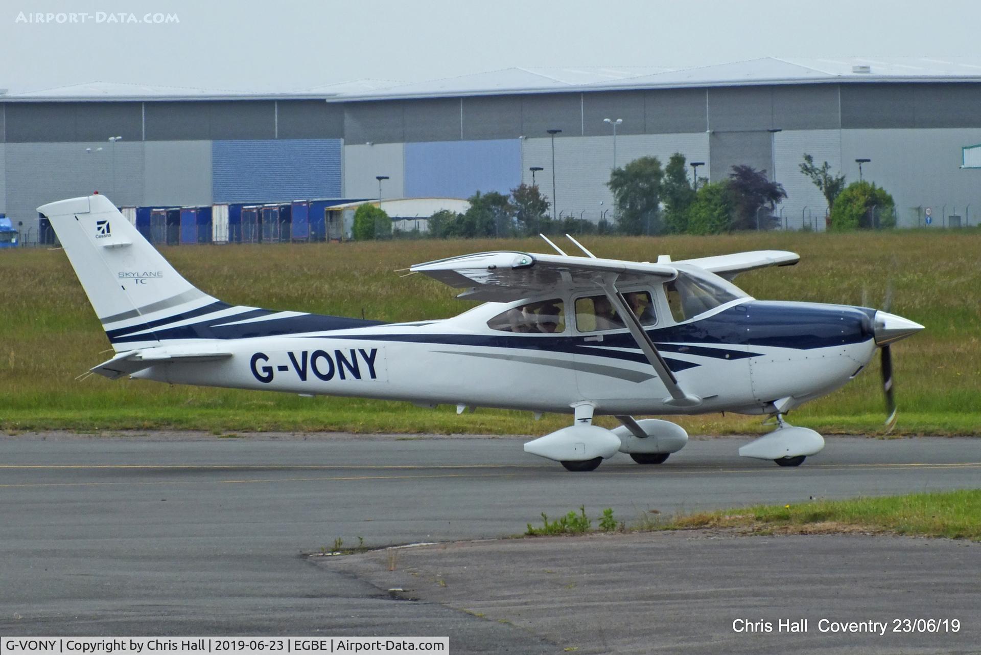 G-VONY, 2006 Cessna T182T Turbo Skylane C/N T18208662, Project Propeller fly in, Coventry